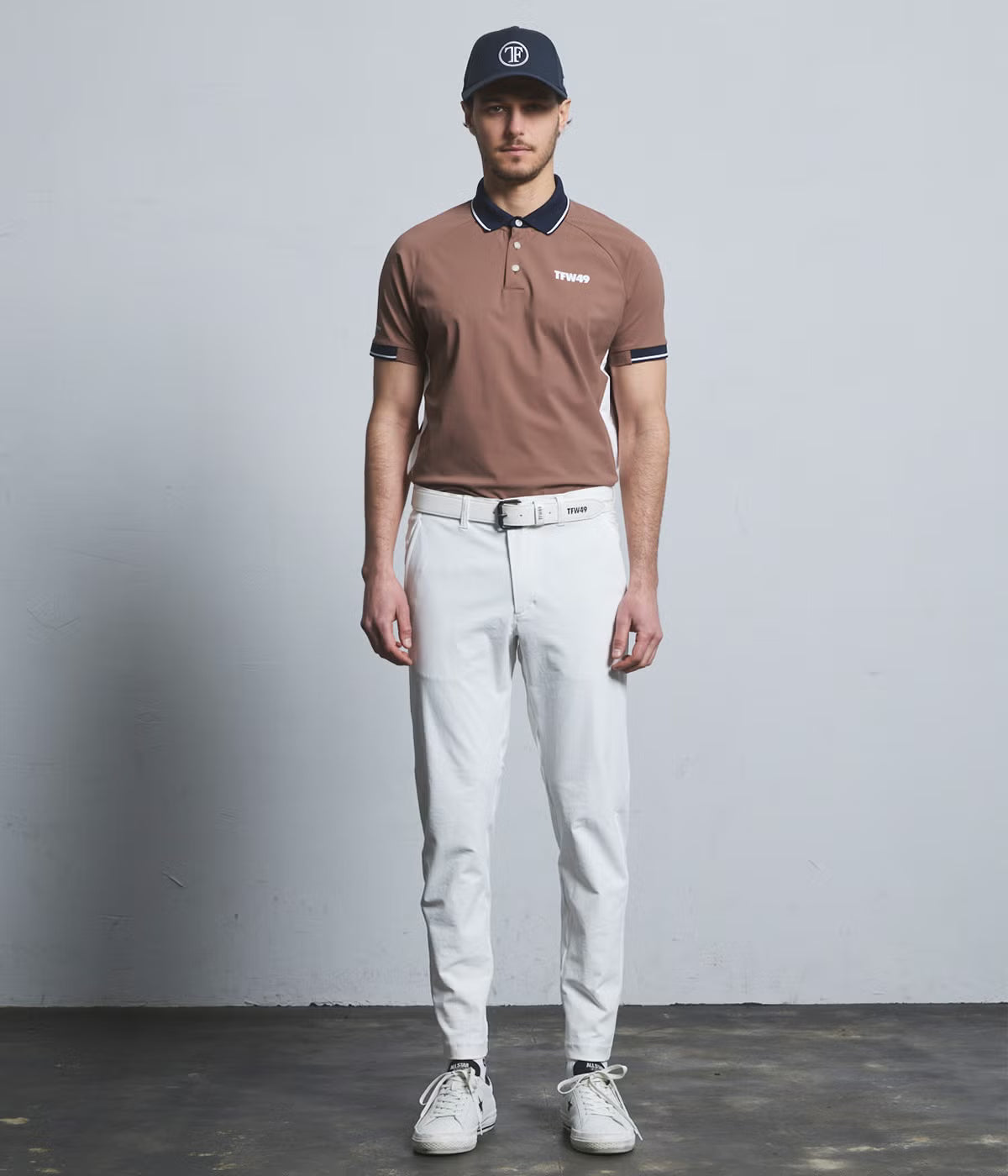 TFW49 LINE SLEEVE POLO WHITE