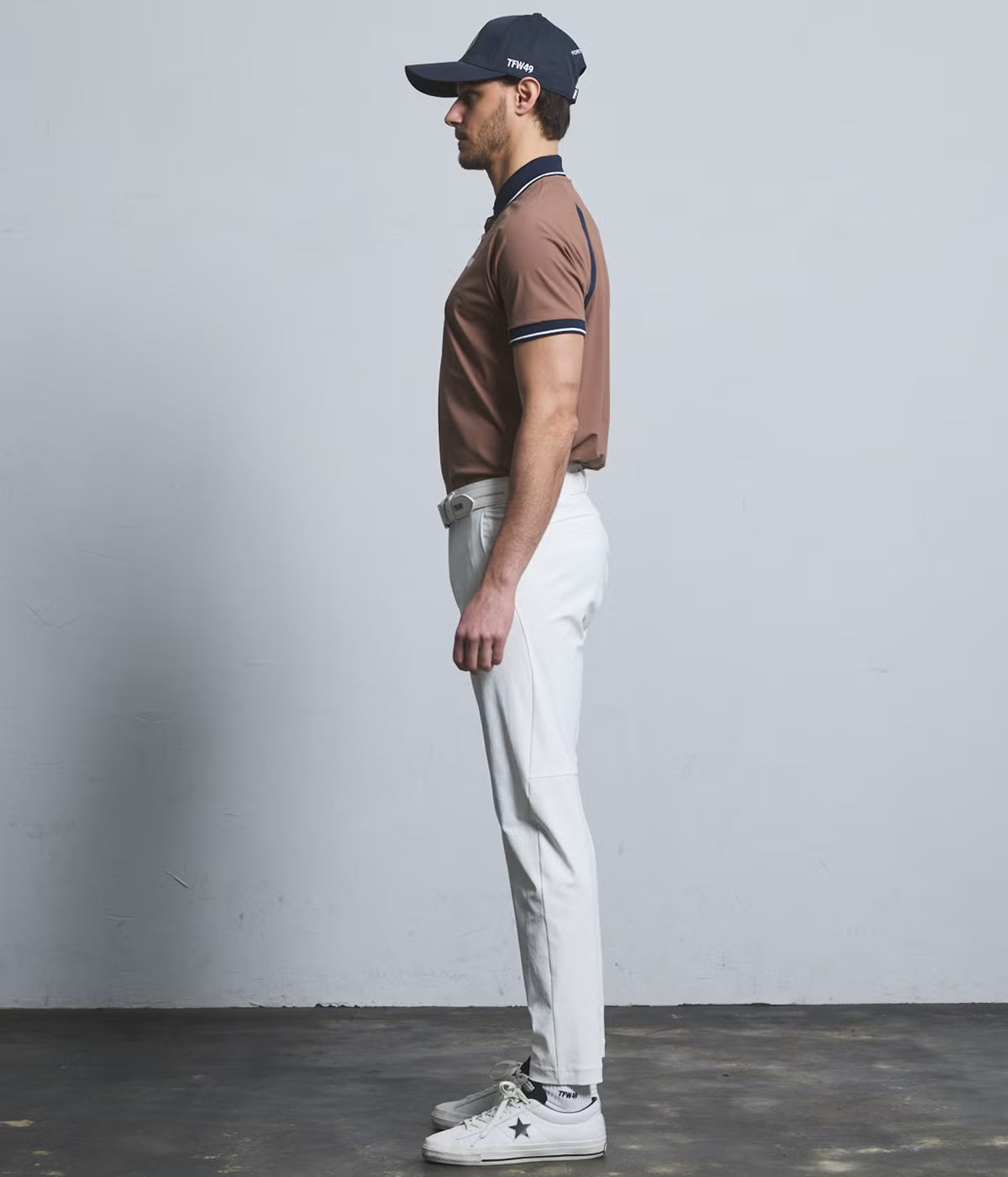 TFW49 LINE SLEEVE POLO WHITE