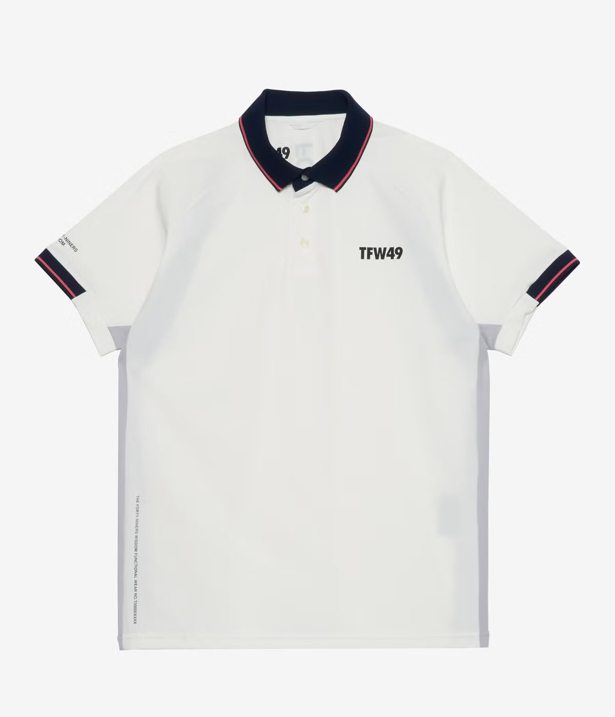 TFW49 LINE SLEEVE POLO WHITE