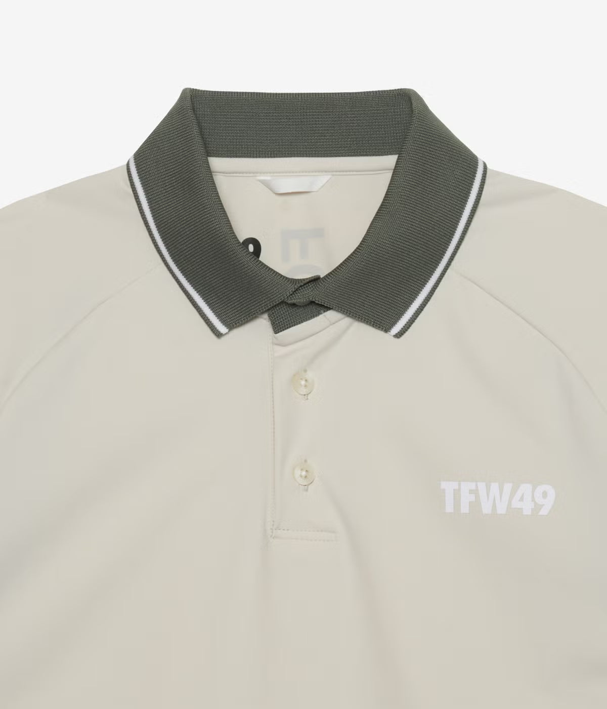 TFW49 LINE SLEEVE POLO WHITE