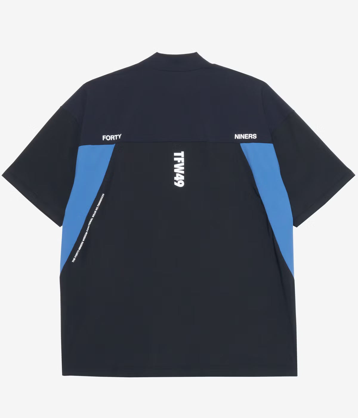 TFW49 WIDE SHORT SLEEVE MOCKNECK BLACK