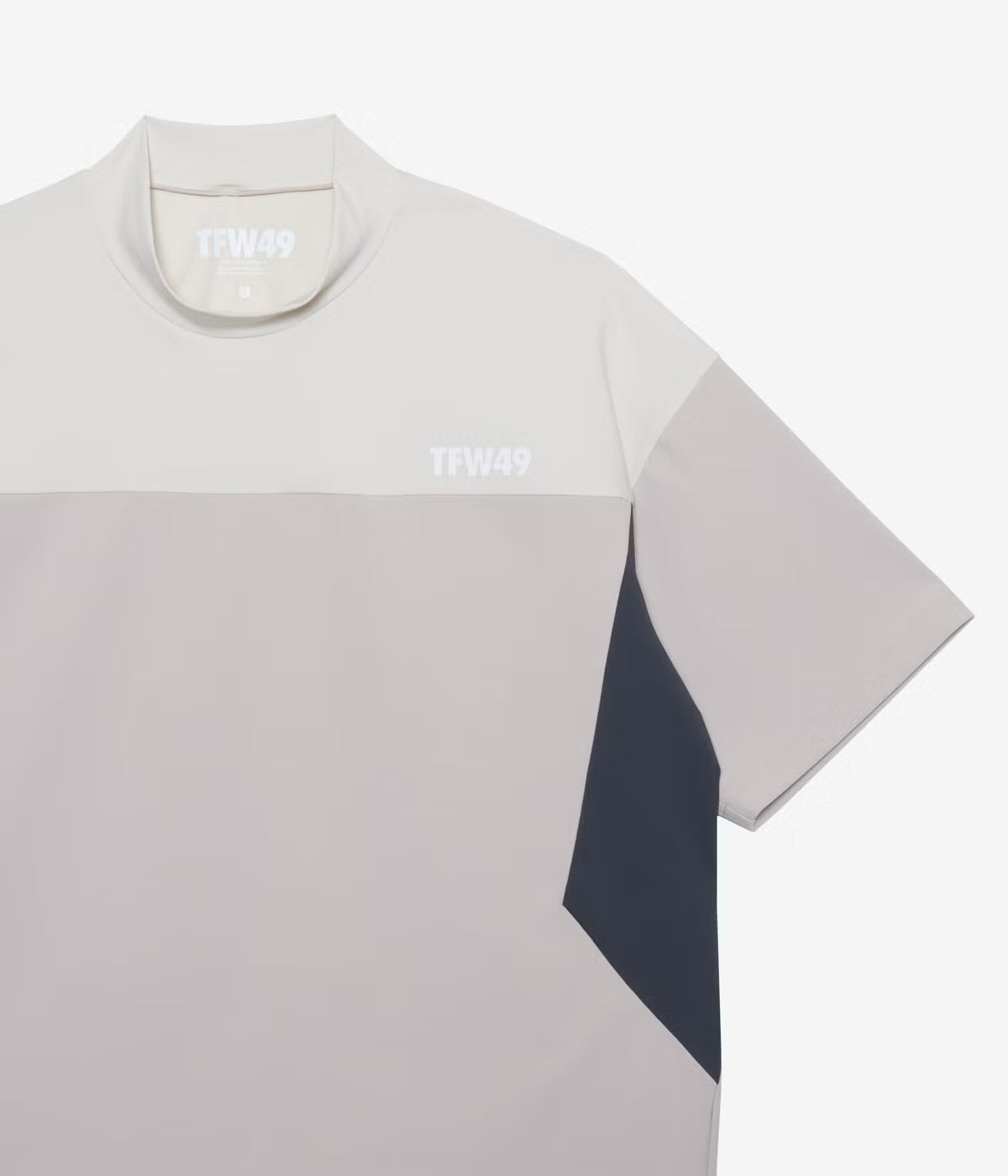 TFW49 WIDE SHORT SLEEVE MOCKNECK BLACK