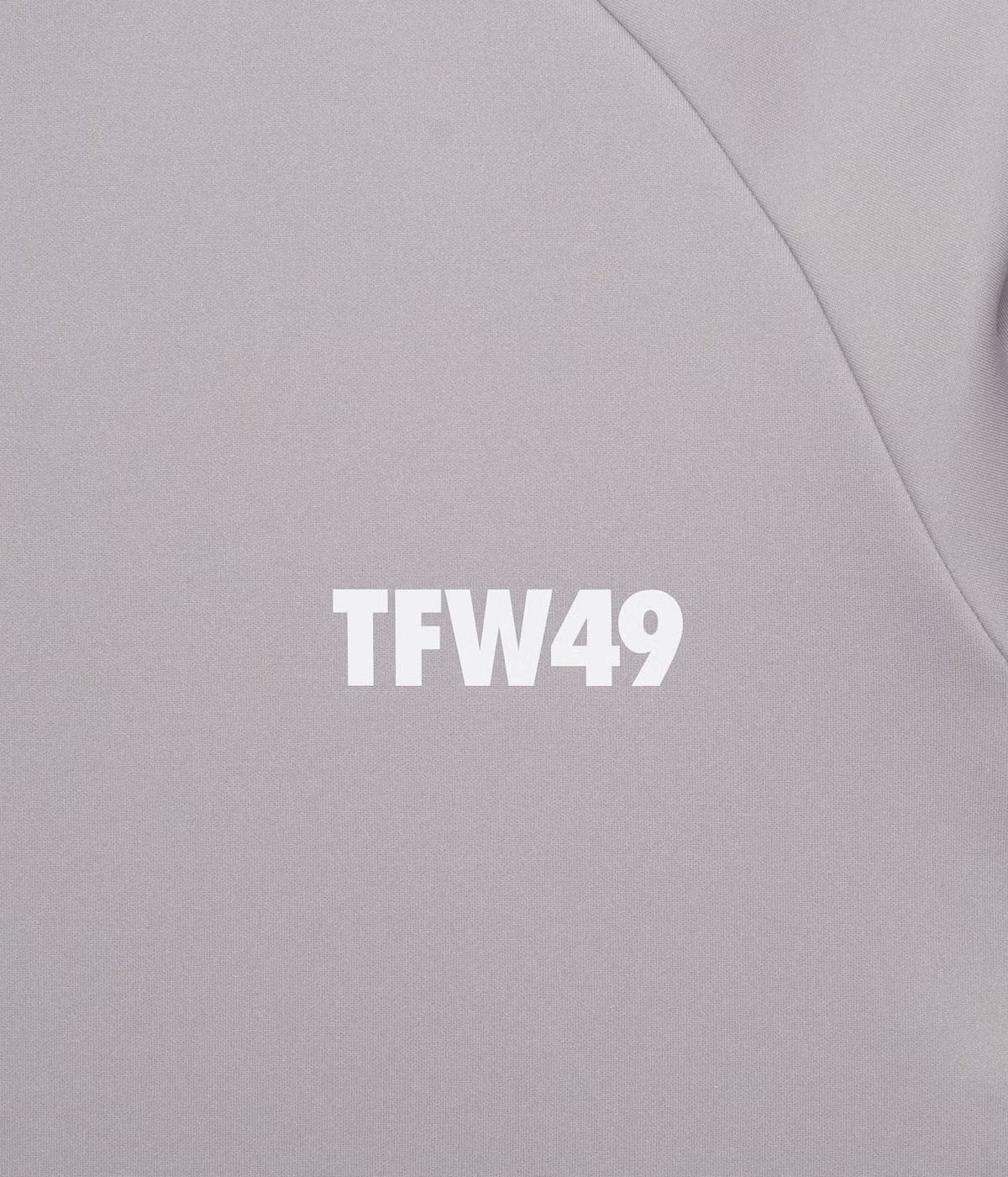 TFW49 SIDE PANEL SHORT SLEEVE MOCKNECK GREY