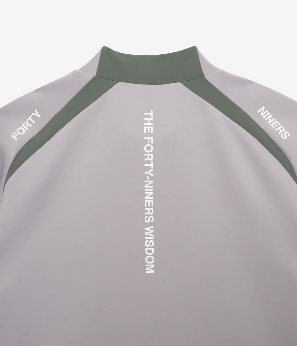 TFW49 SIDE PANEL SHORT SLEEVE MOCKNECK GREY