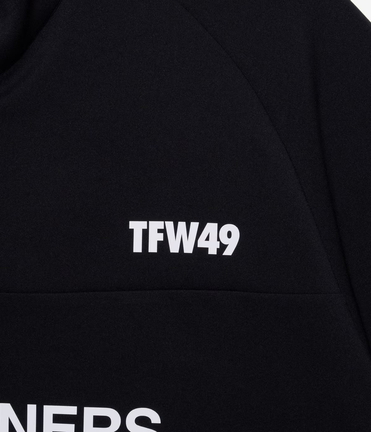 TFW49 HALF ZIP S/S MOCK NECK BEIGE