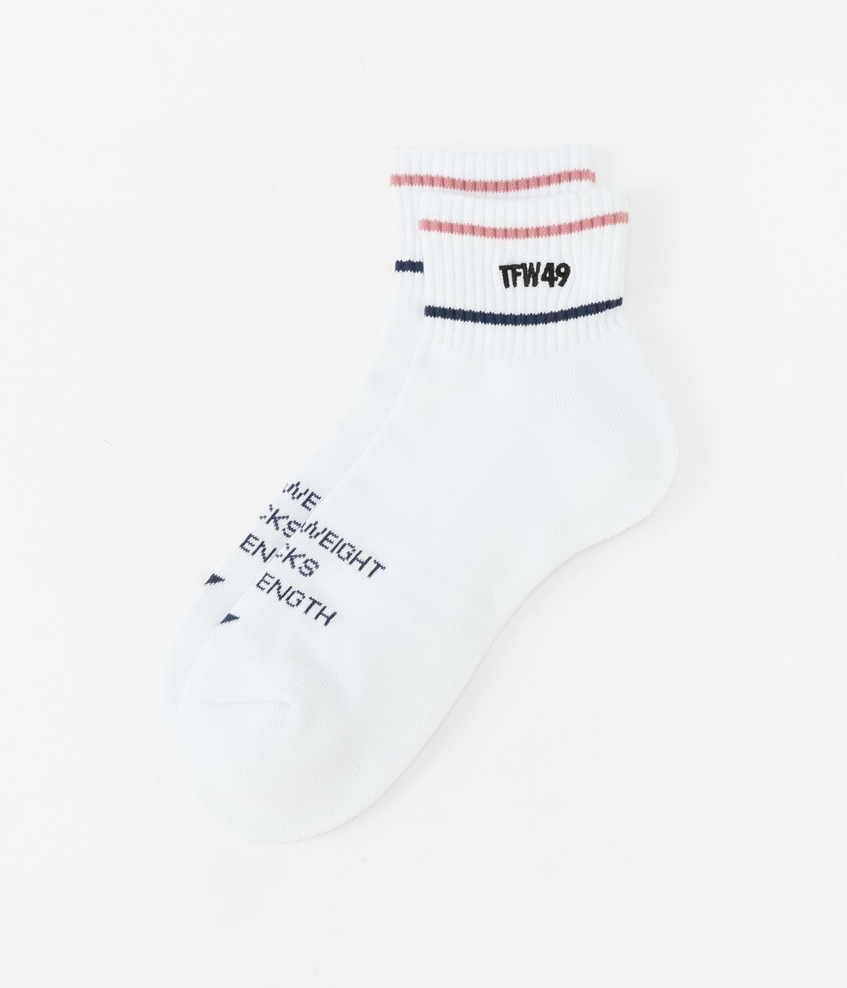 TFW49 ティーエフダブリュー SHORT SOX T132610010 WHTxPINK