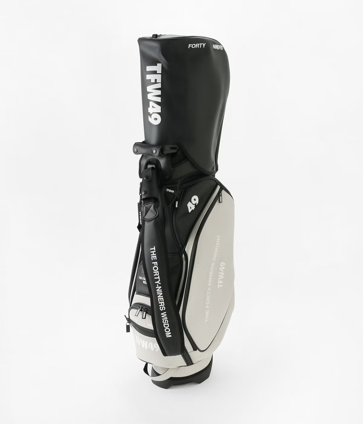 TFW49 LEATER CADDIE BAG BLKxGREIGE