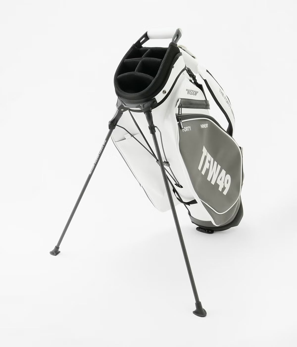 TFW49 LEATER CADDIE BAG BLKxGREIGE