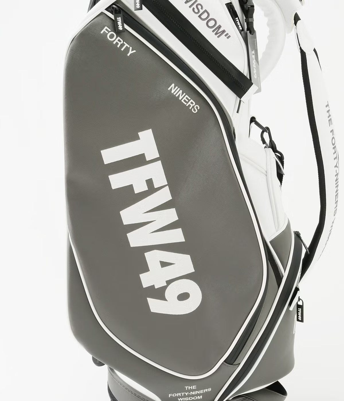 TFW49 LEATER CADDIE BAG BLKxGREIGE
