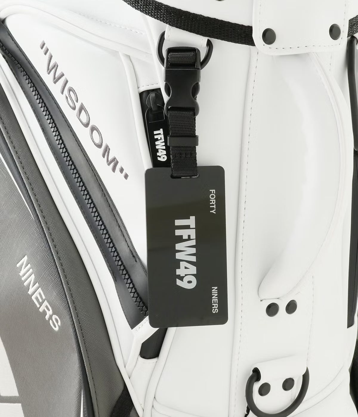 TFW49 LEATER CADDIE BAG BLKxGREIGE