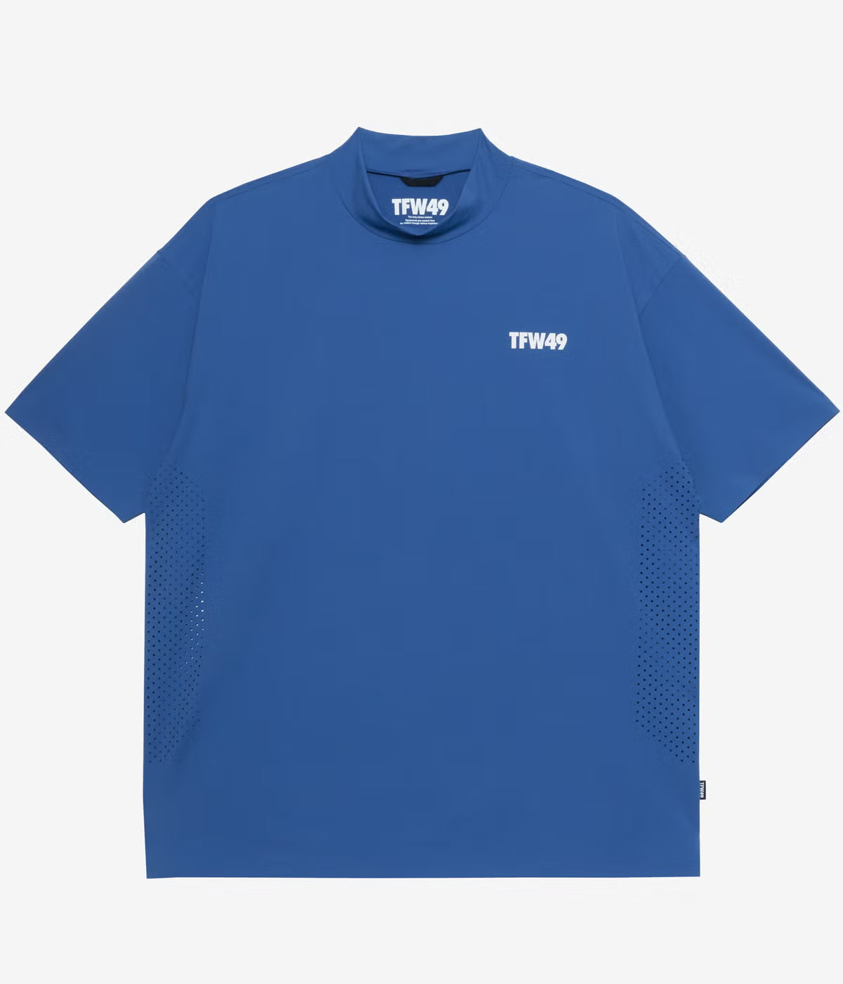 NEW PUNCHED MESH HALF MOCKNECK T