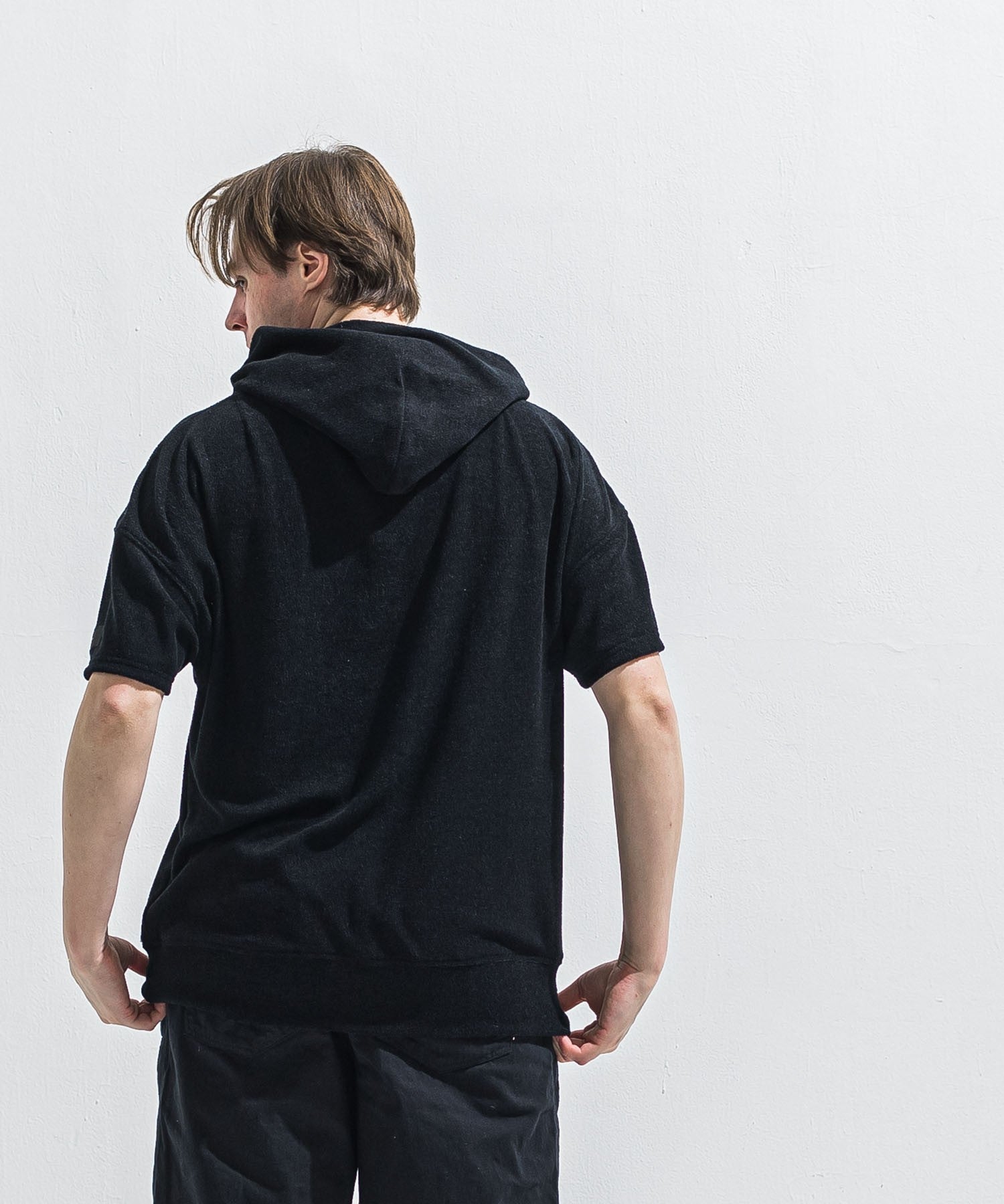 PILE HALF HOODIE