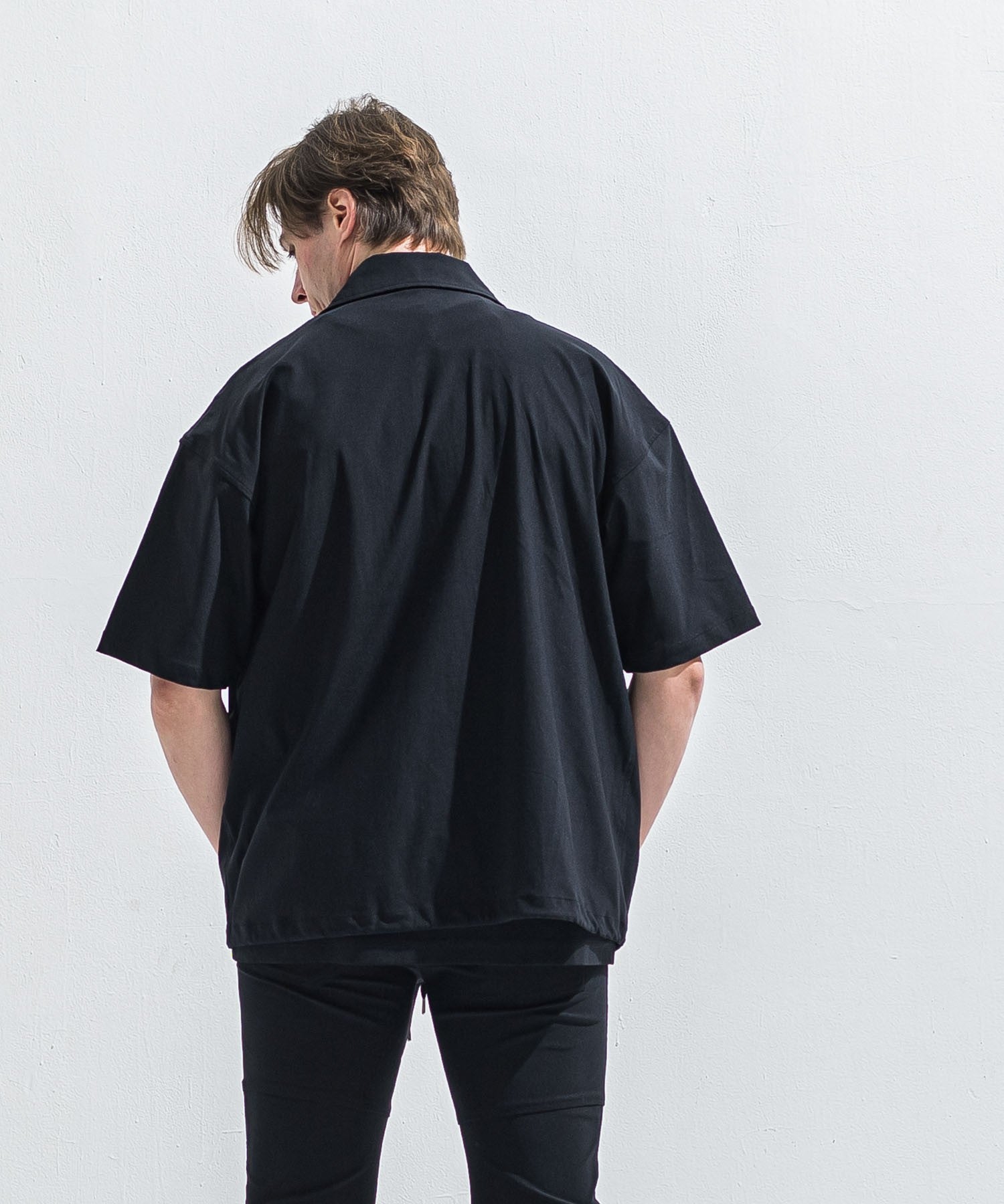 RESOUND CLOTHING リサウンドクロージング NYLON HALF COACH JACKET RC40-C-002 BLACK