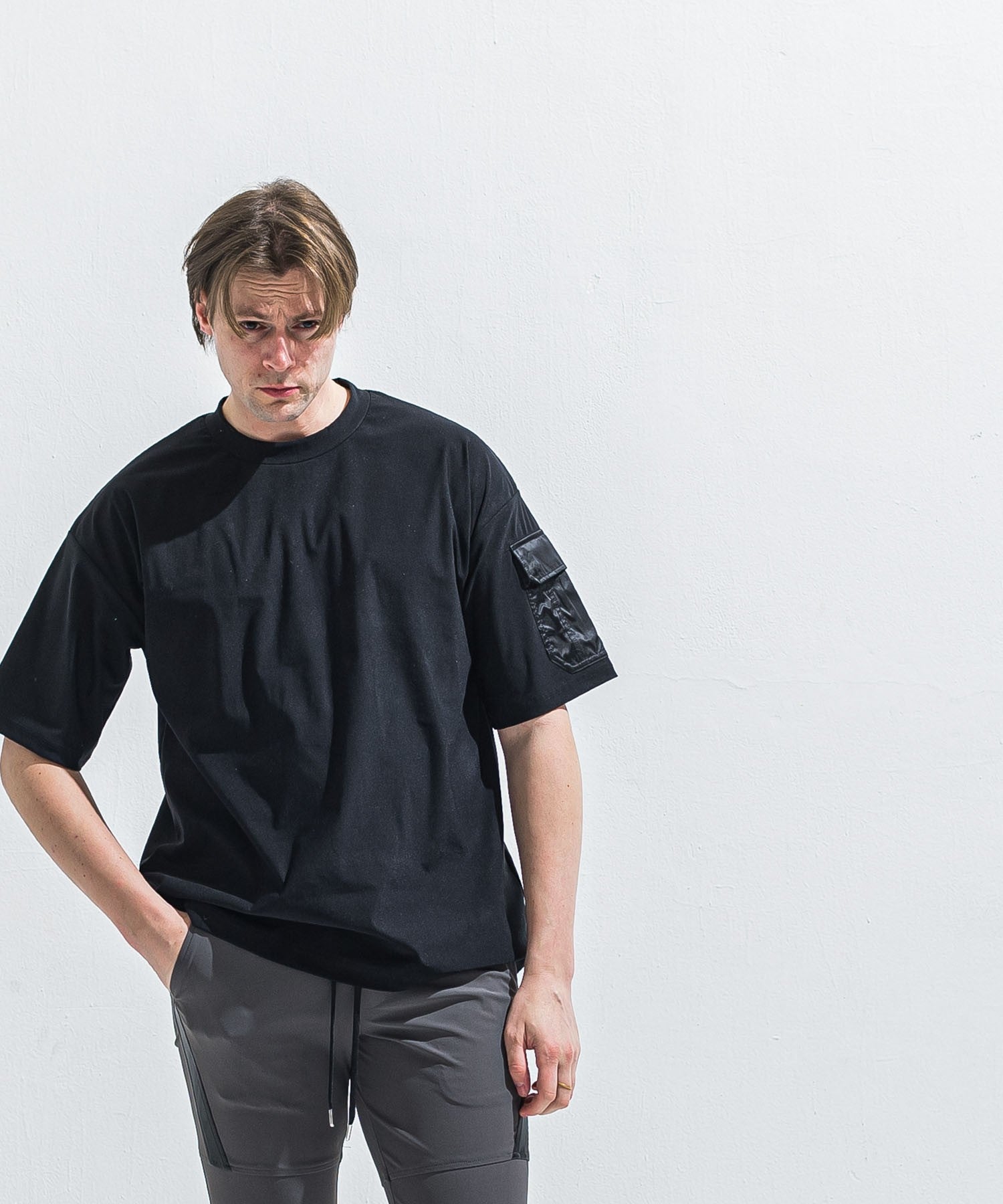 militaryPocket nylon OVER TEE