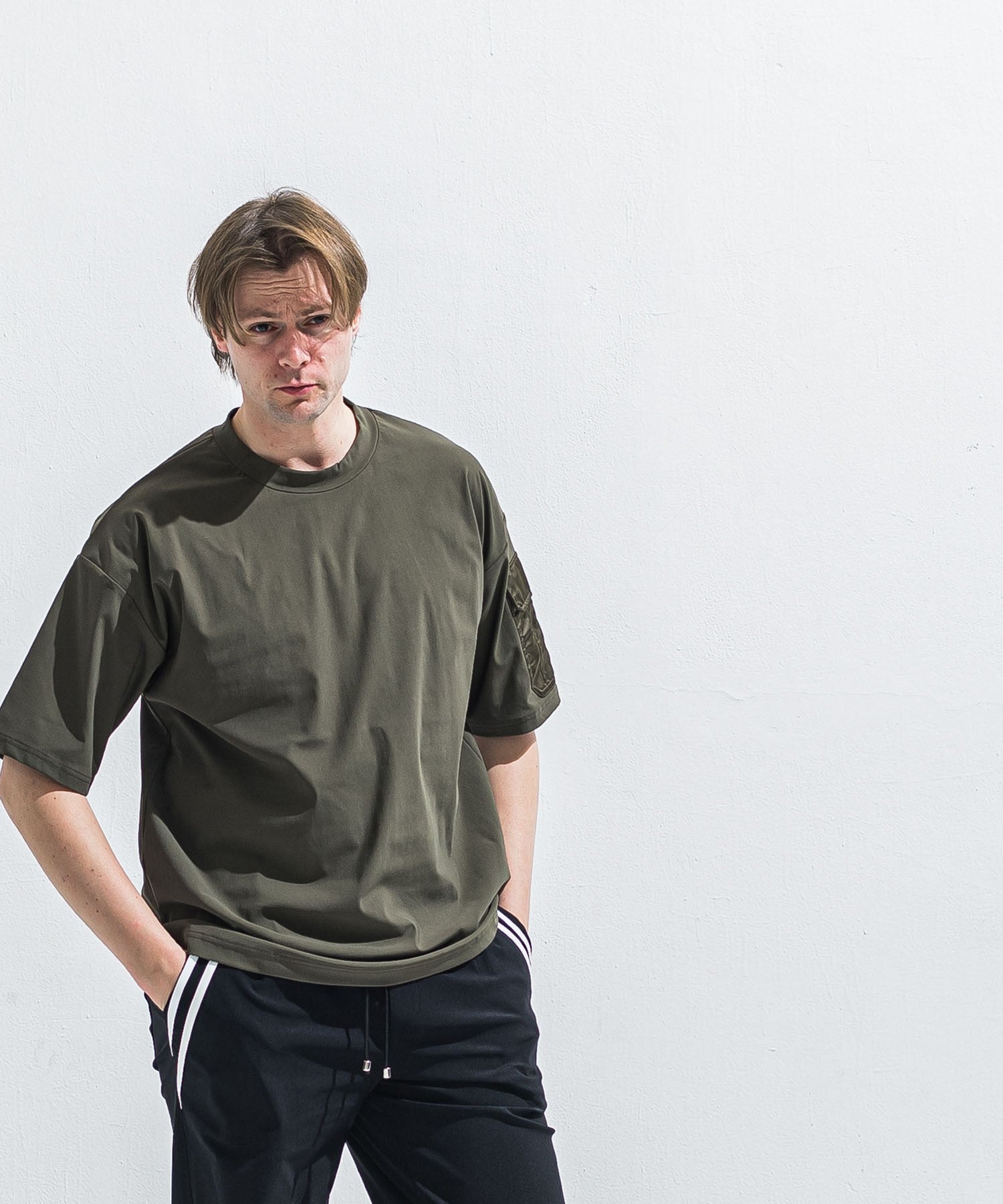 militaryPocket nylon OVER TEE