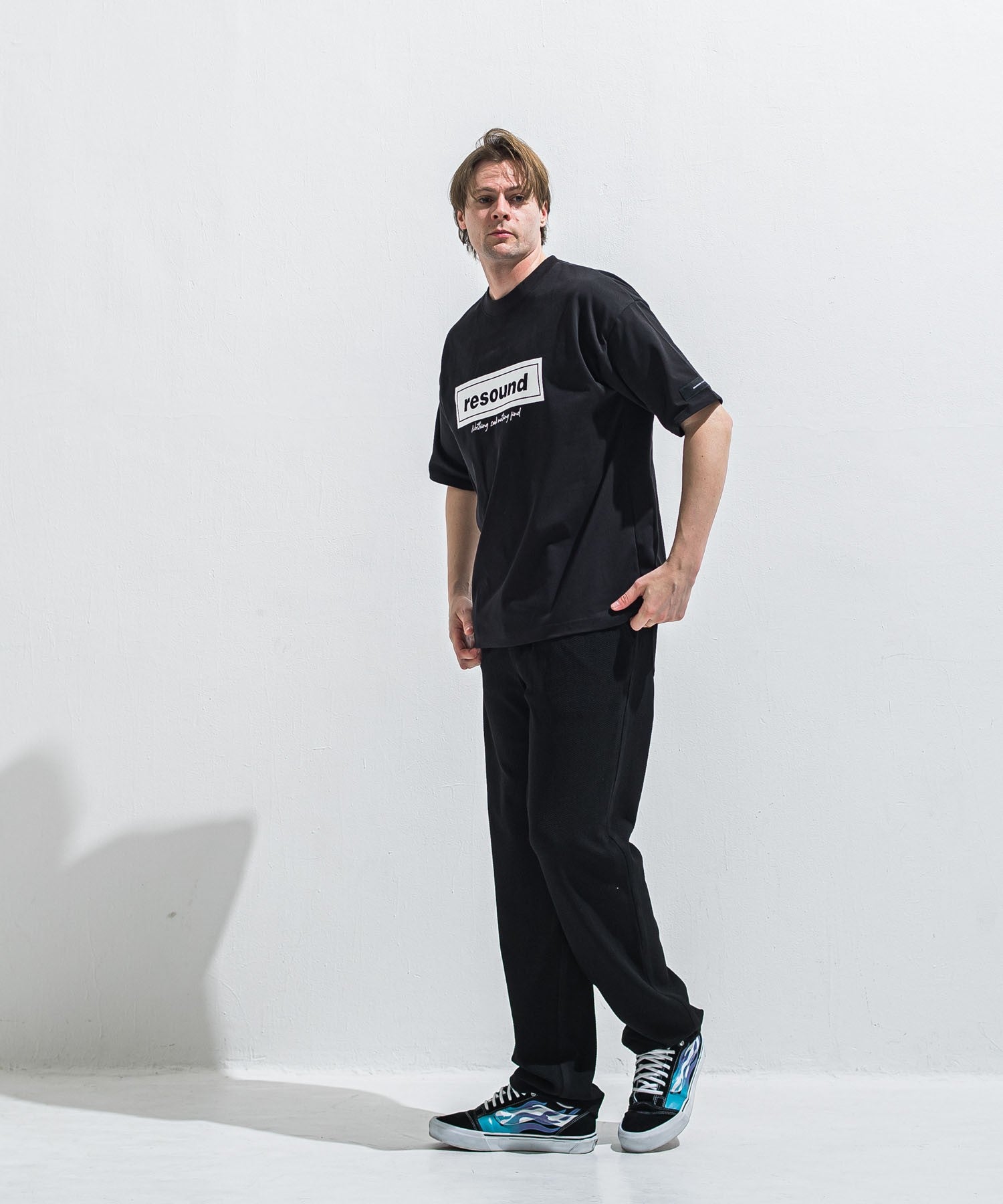 RESOUND CLOTHING リサウンドクロージング BOX OVER TEE RC40-T-007 BLACK