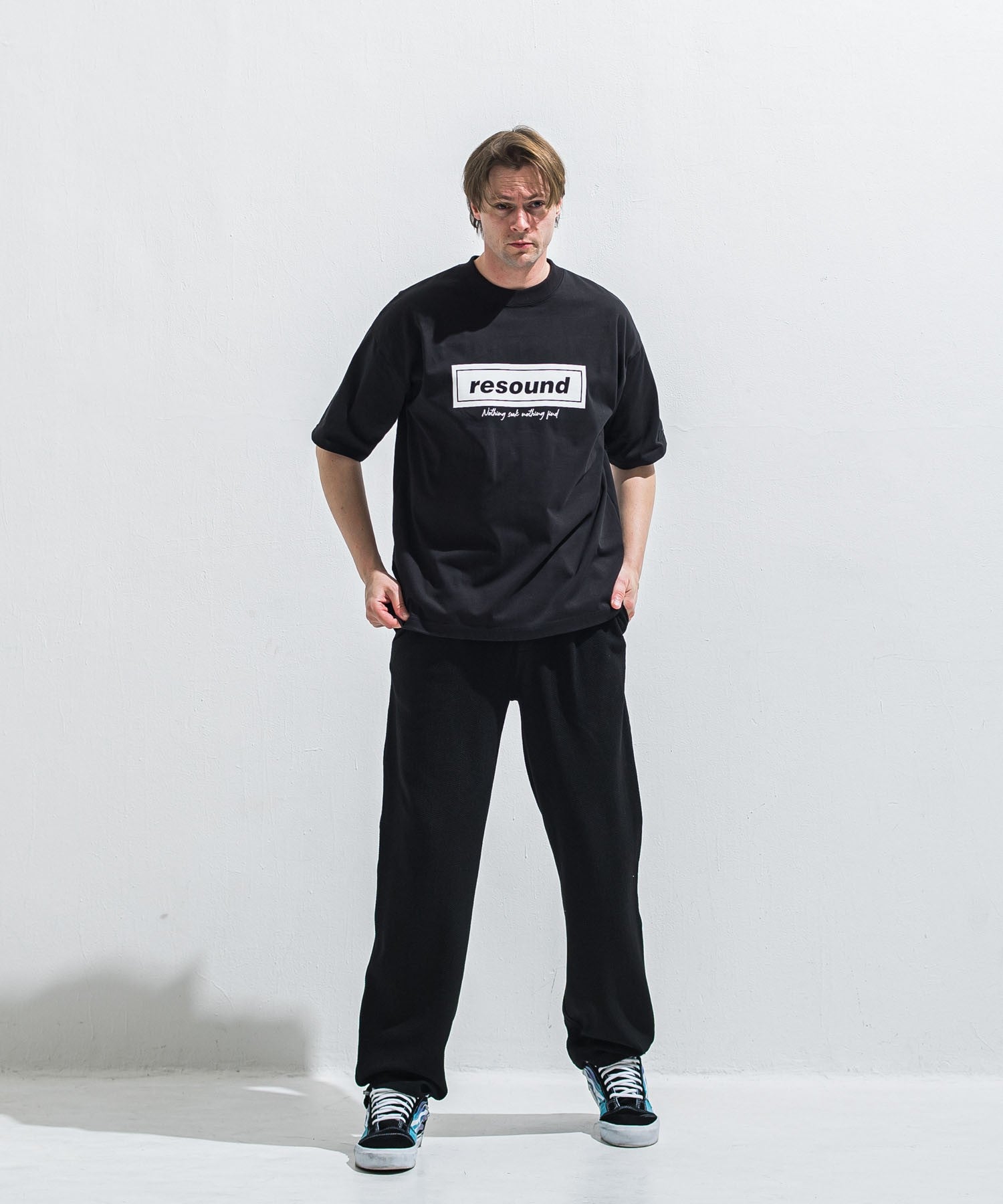 RESOUND CLOTHING リサウンドクロージング BOX OVER TEE RC40-T-007 BLACK