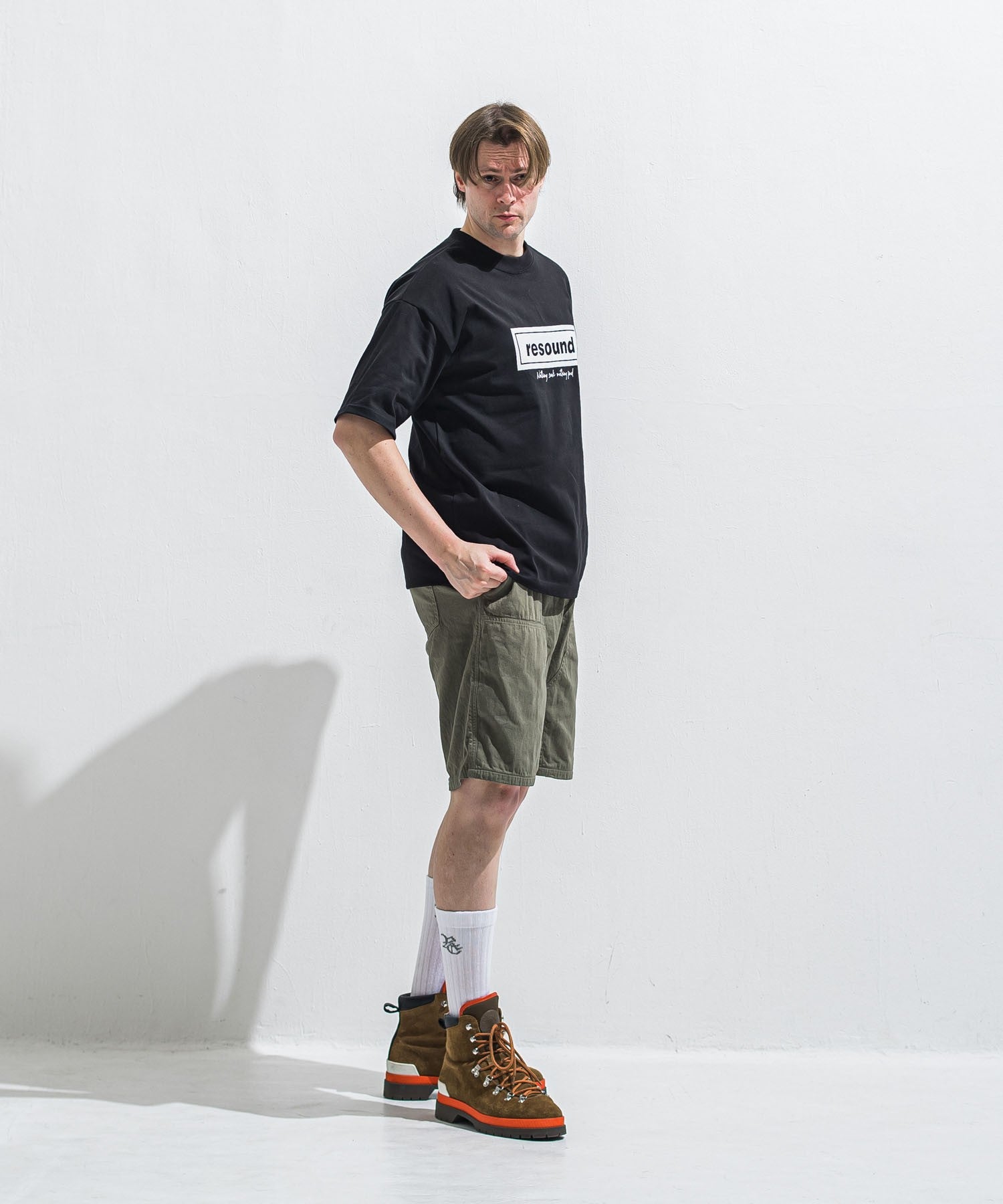 RESOUND CLOTHING リサウンドクロージング BOX OVER TEE RC40-T-007 BLACK