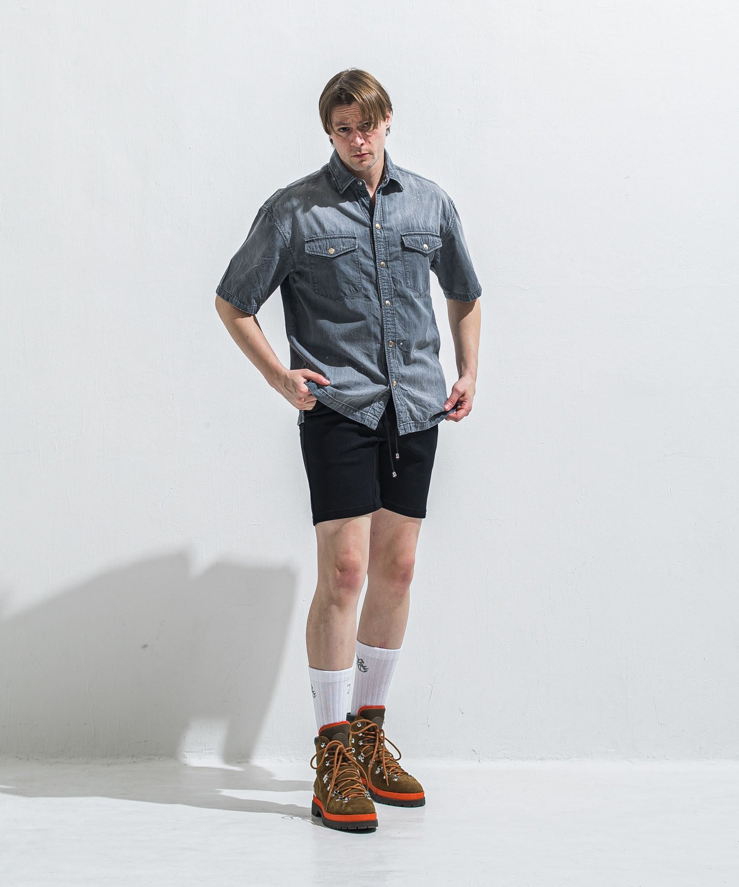 RESOUND CLOTHING リサウンドクロージング AZE SHORTS RC40-HP-006 BLACK