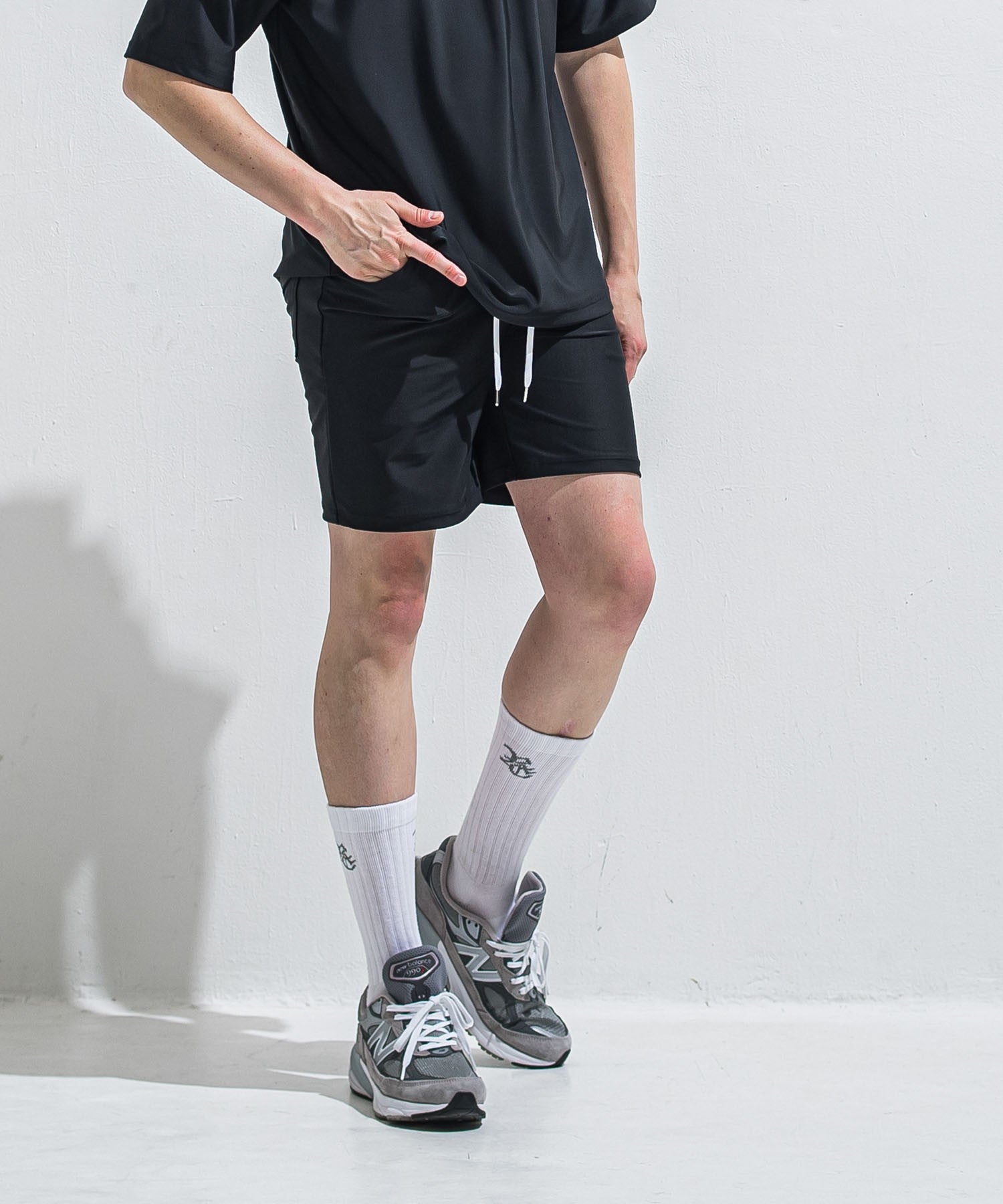 RESOUND CLOTHING リサウンドクロージング RUSH DENIM SHORTS RC40-HP-003 BLACK
