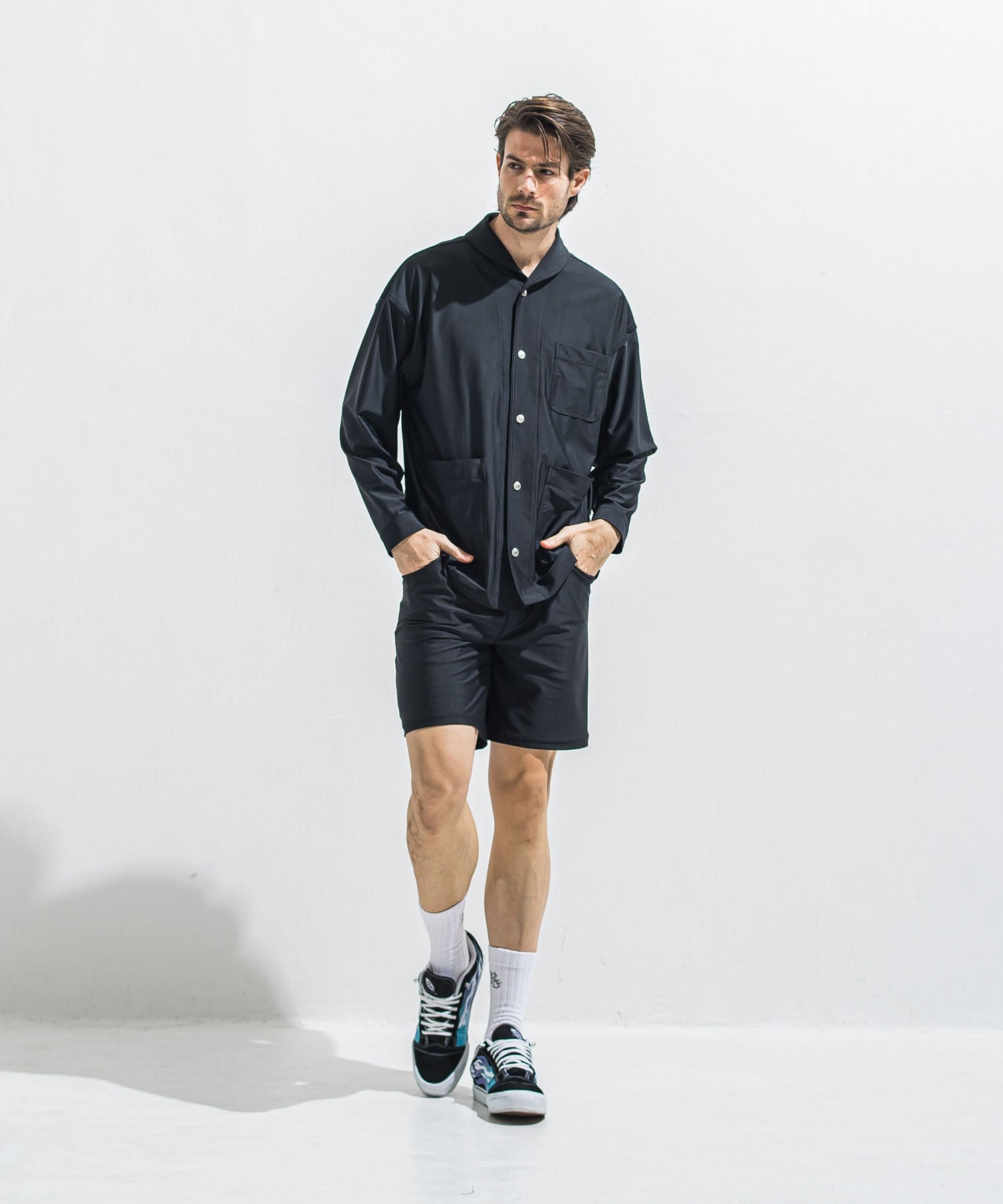 RESOUND CLOTHING リサウンドクロージング RUSH DENIM SHORTS RC40-HP-003 BLACK