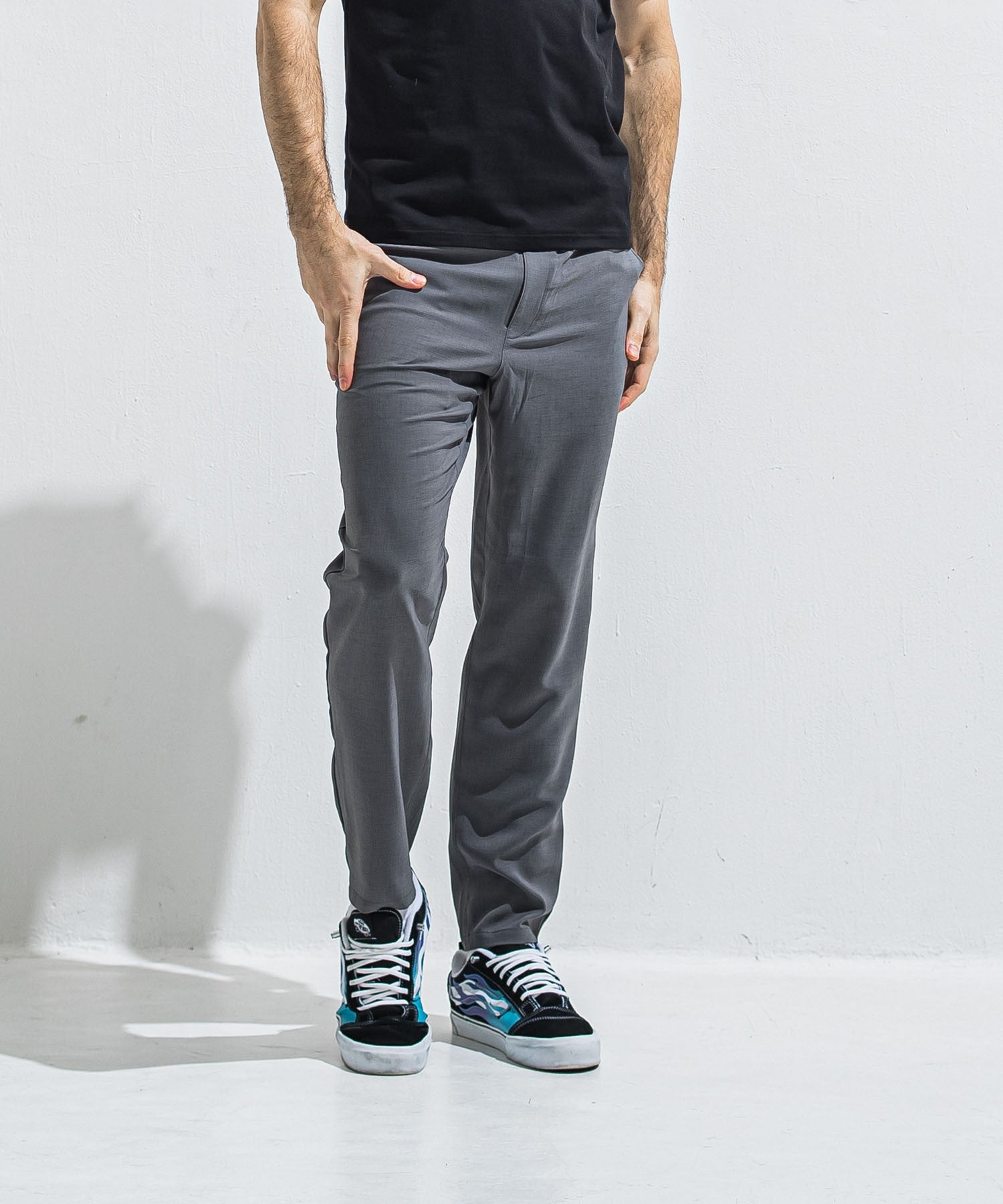 RESOUND CLOTHING リサウンドクロージング PAT WIDE EASY PANTS RC40-ST-036BN TWILLGREY