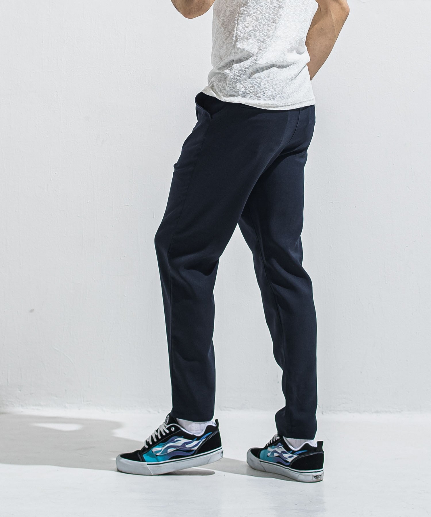 RESOUND CLOTHING リサウンドクロージング PAT WIDE EASY PANTS RC40-ST-036BN TWILLNAVY