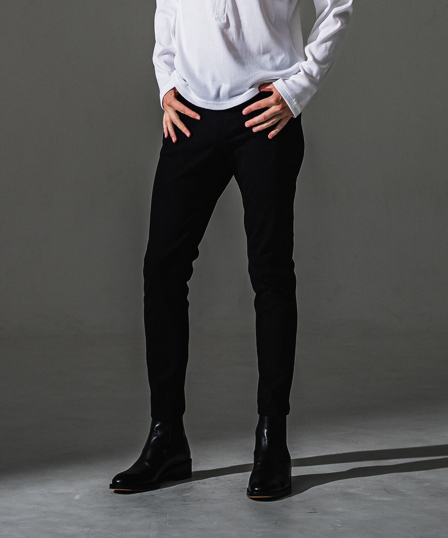 RESOUND CLOTHING リサウンドクロージング MICK DENIM JERSEY BASIC-ST-020 BLACK