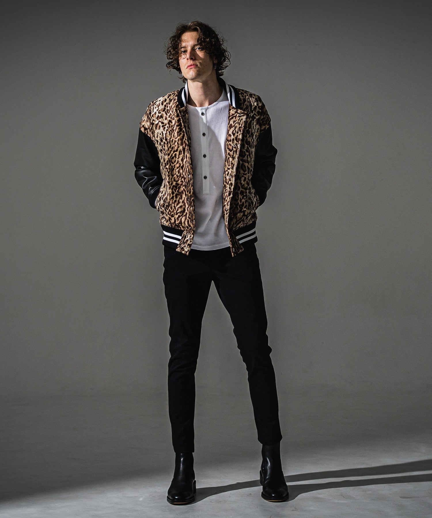RESOUND CLOTHING リサウンドクロージング MICK DENIM JERSEY BASIC-ST-020 BLACK