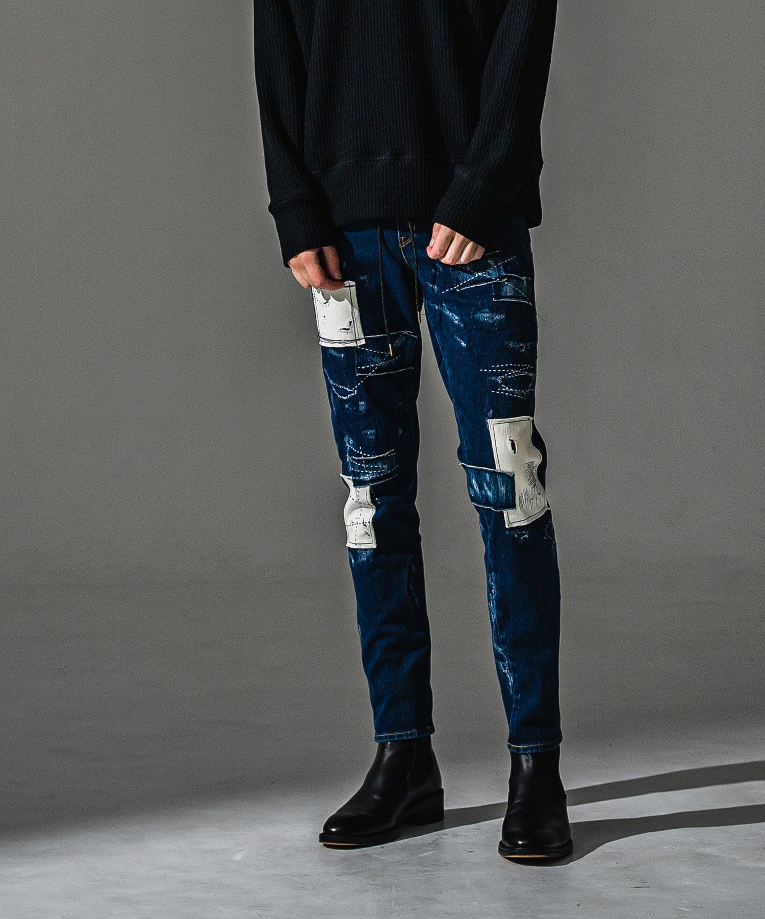 RESOUND CLOTHING リサウンドクロージング MICK DENIM JERSEY BASIC-ST-020-2 DINDREMAKE