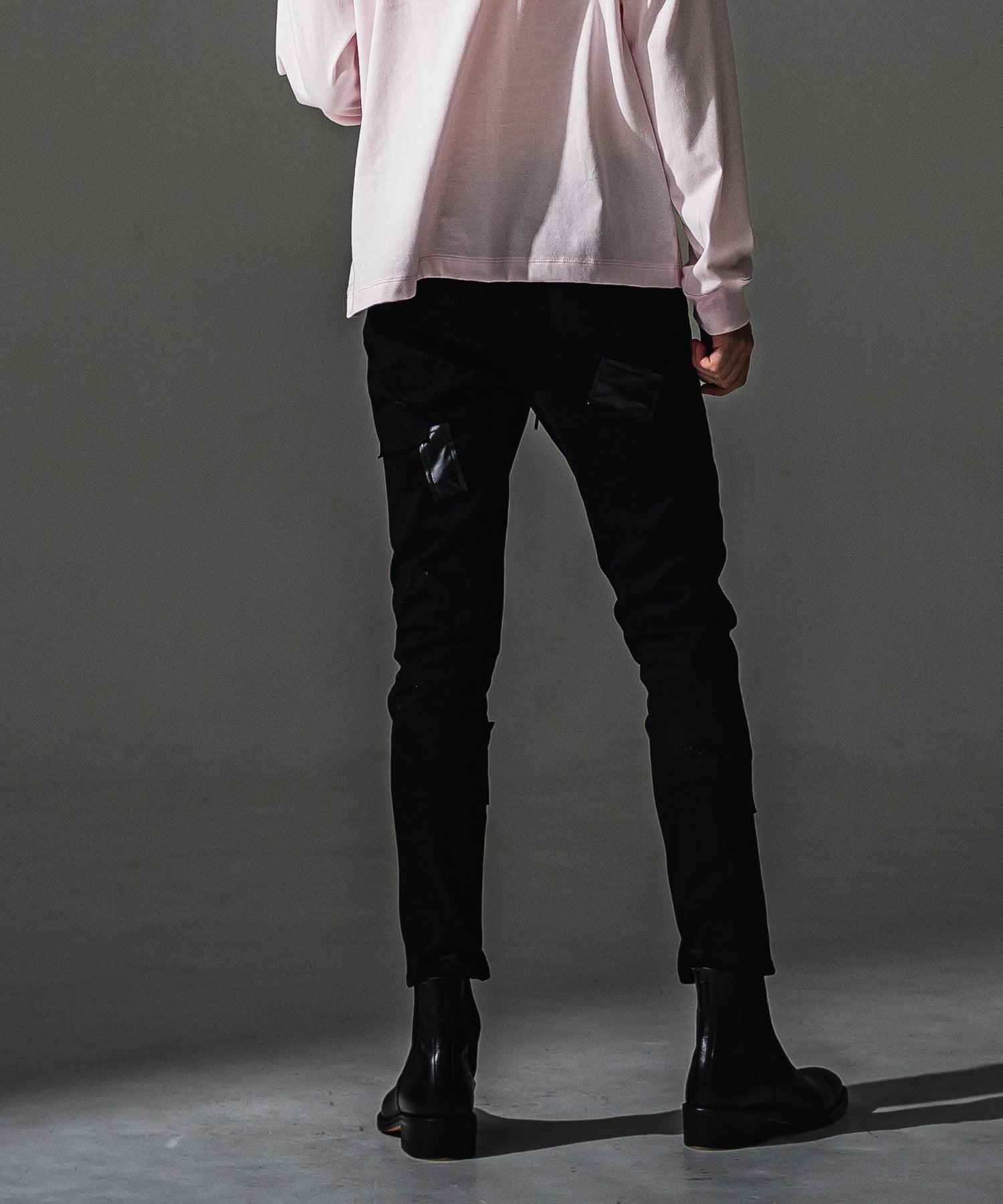 RESOUND CLOTHING リサウンドクロージング MICK DENIM JERSEY BASIC-ST-020-2 BKREMAKE