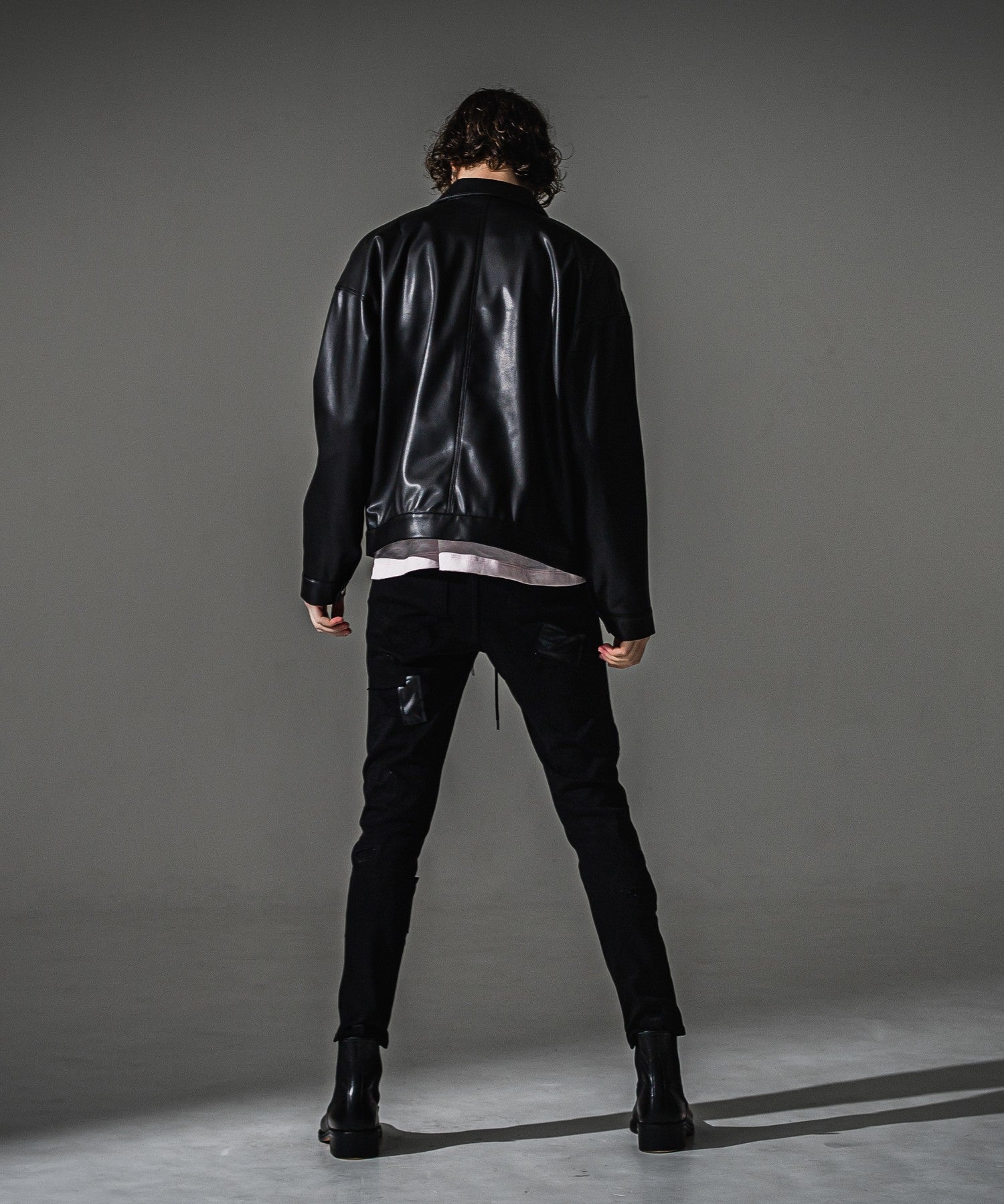 RESOUND CLOTHING リサウンドクロージング MICK DENIM JERSEY BASIC-ST-020-2 BKREMAKE