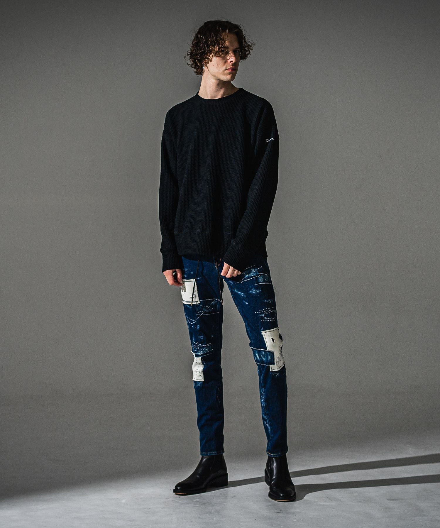 RESOUND CLOTHING リサウンドクロージング MICK DENIM JERSEY BASIC-ST-020-2 DINDREMAKE