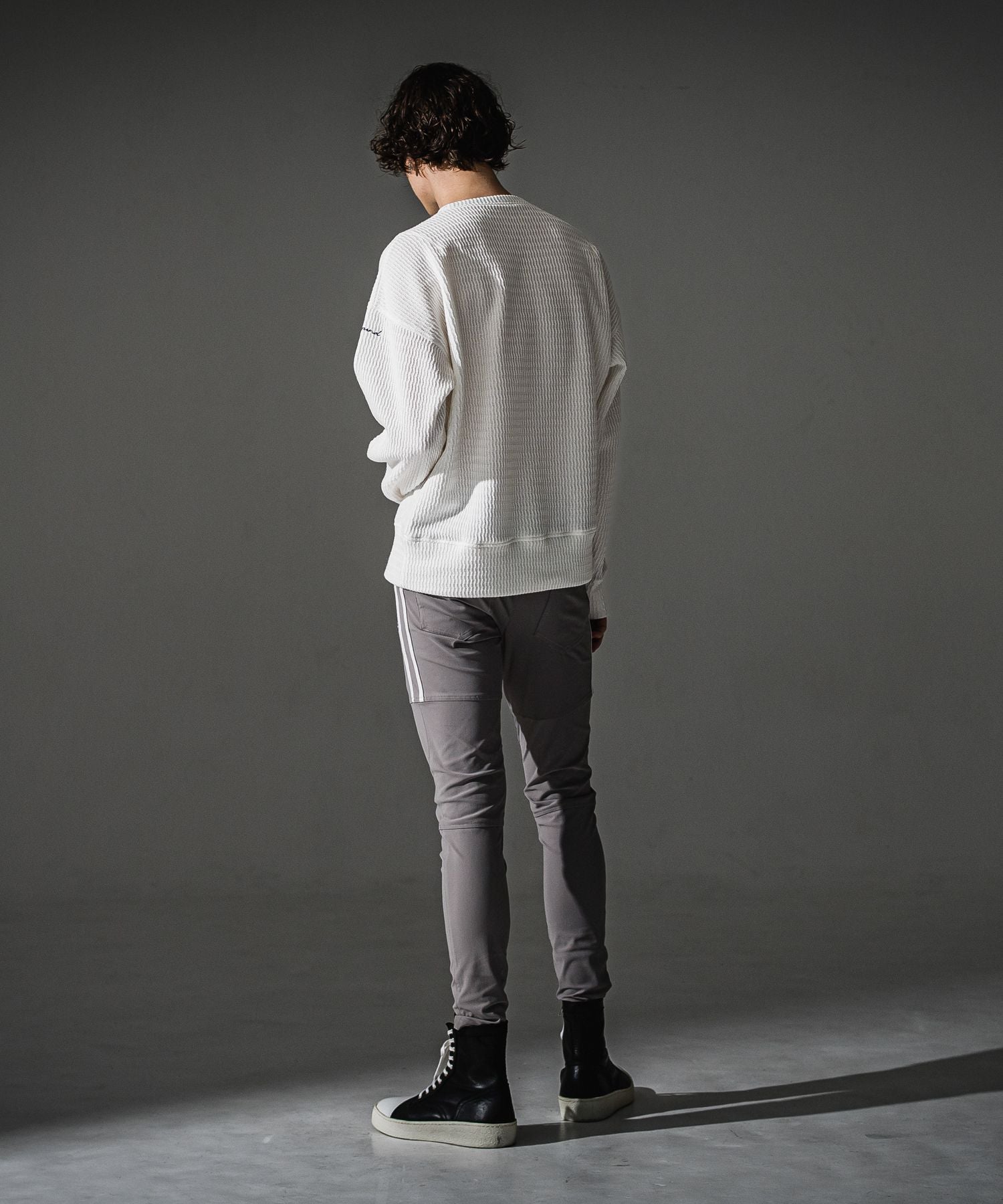 RESOUND CLOTHING リサウンドクロージング Johnson LINE NYLON PT BASIC-ST-009 GREYWH