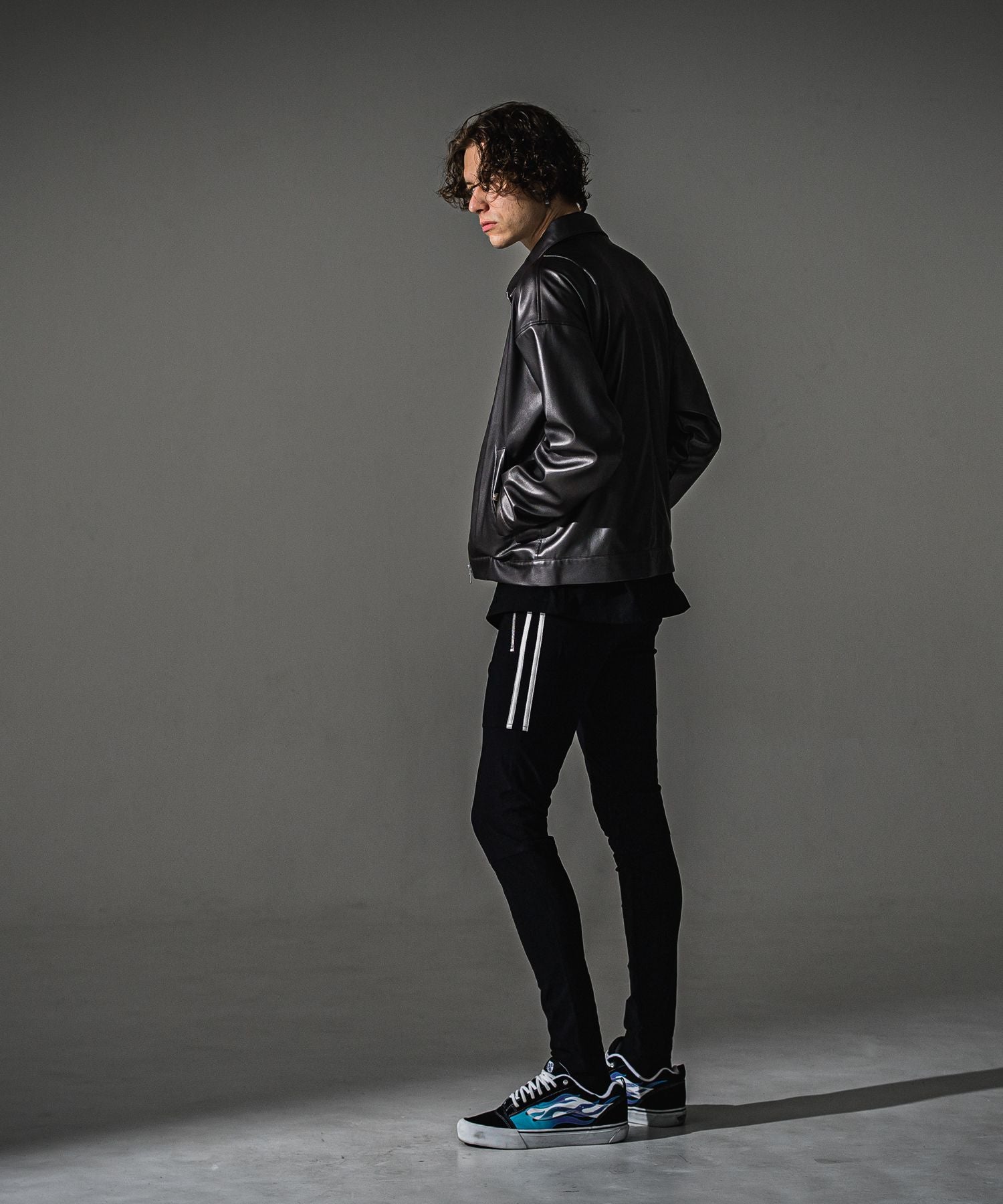 RESOUND CLOTHING リサウンドクロージング Johnson LINE NYLON PT BASIC-ST-009 BKWH