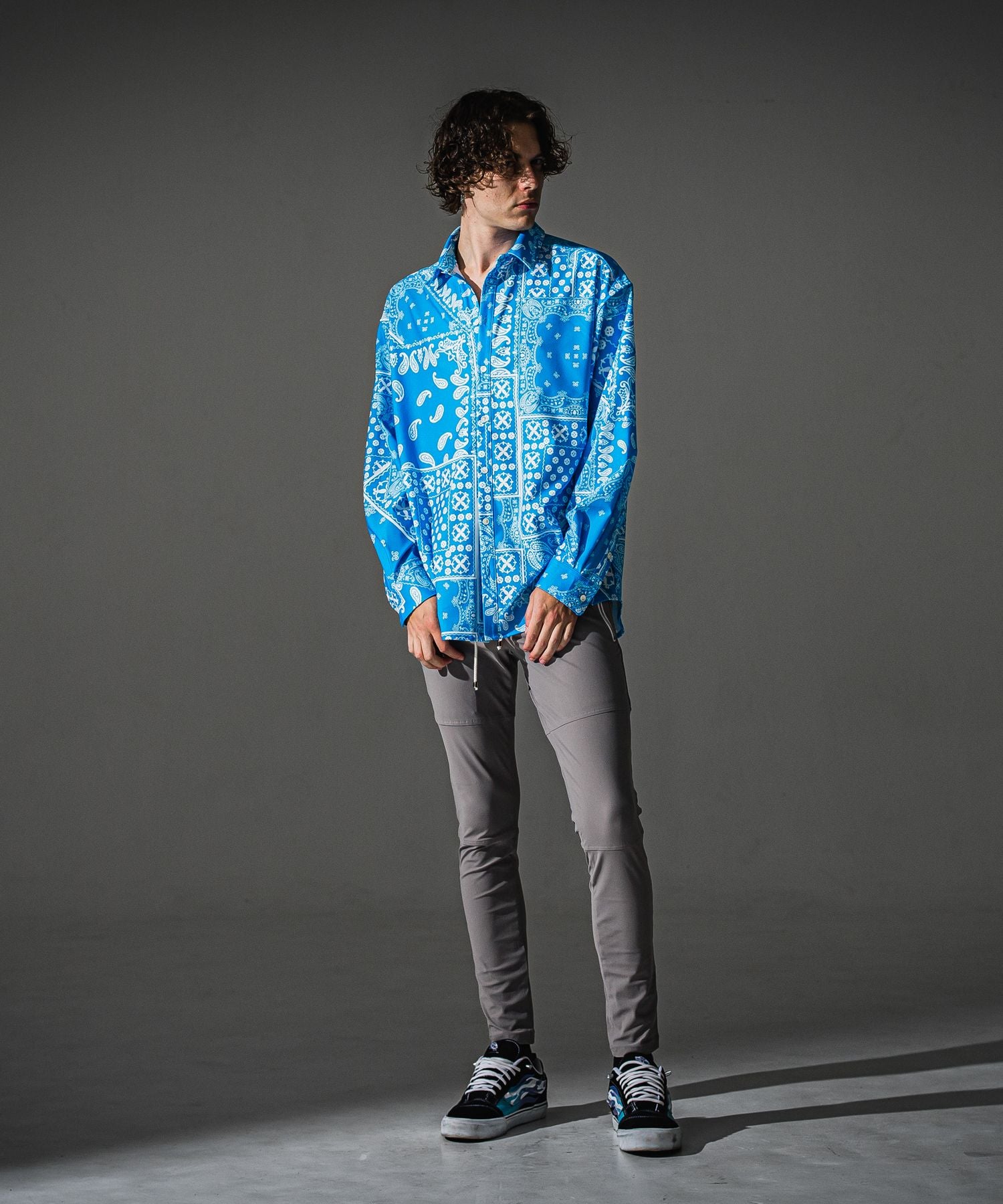 RESOUND CLOTHING リサウンドクロージング Johnson LINE NYLON PT BASIC-ST-009-2 GREYLSILVER