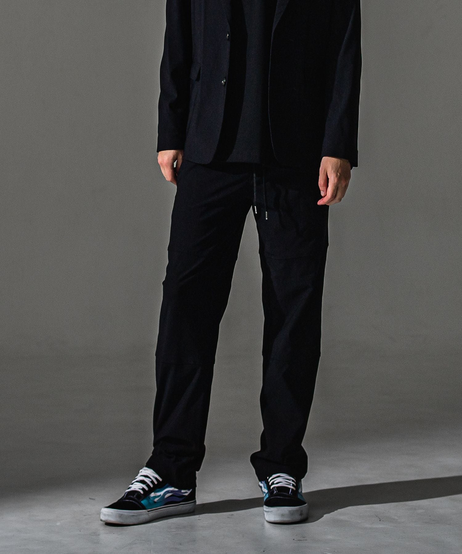 RESOUND CLOTHING リサウンドクロージング Johnson LINE WIDE PT BASIC-ST-009WT BKWH