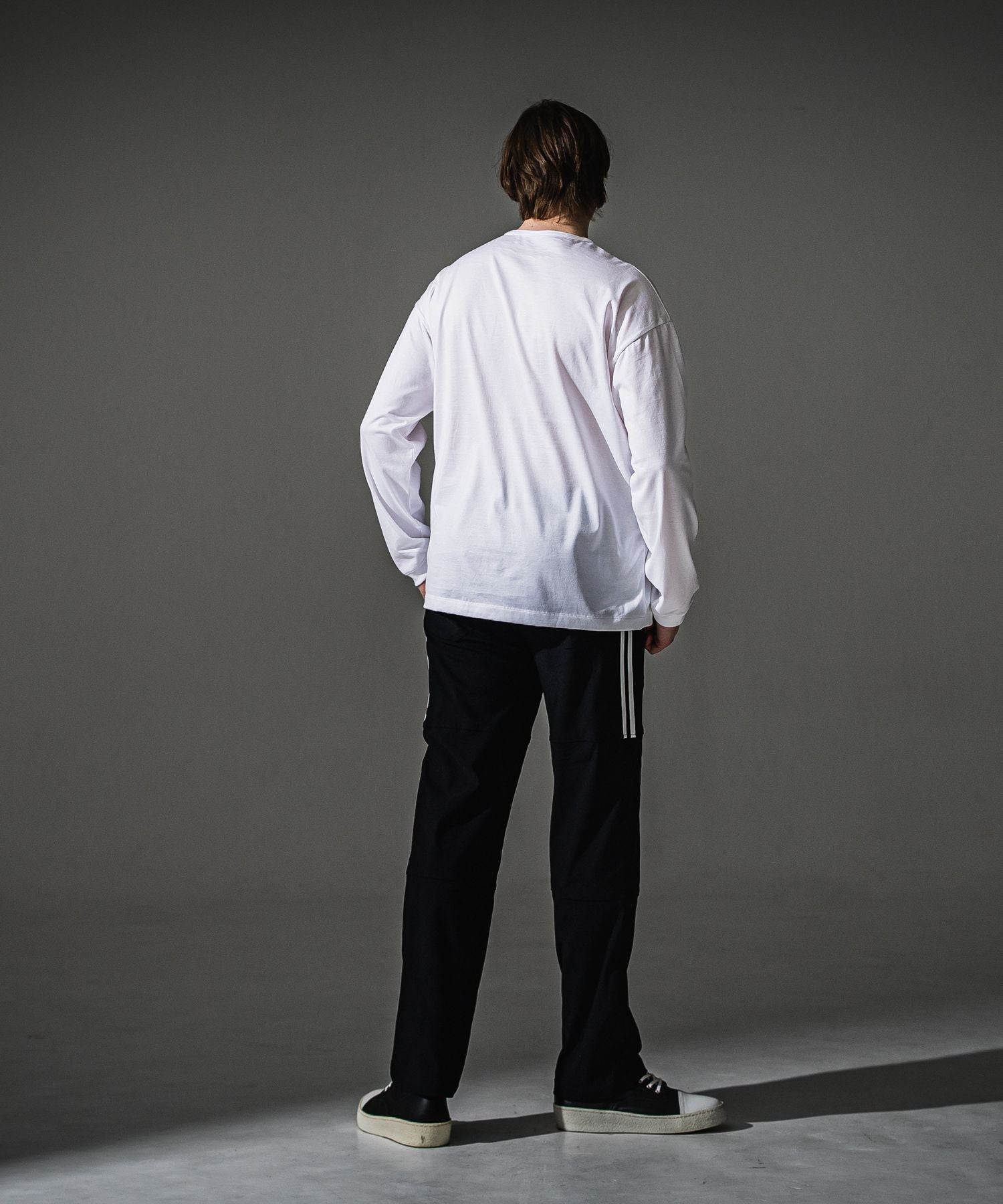 RESOUND CLOTHING リサウンドクロージング Johnson LINE WIDE PT BASIC-ST-009WT BKWH