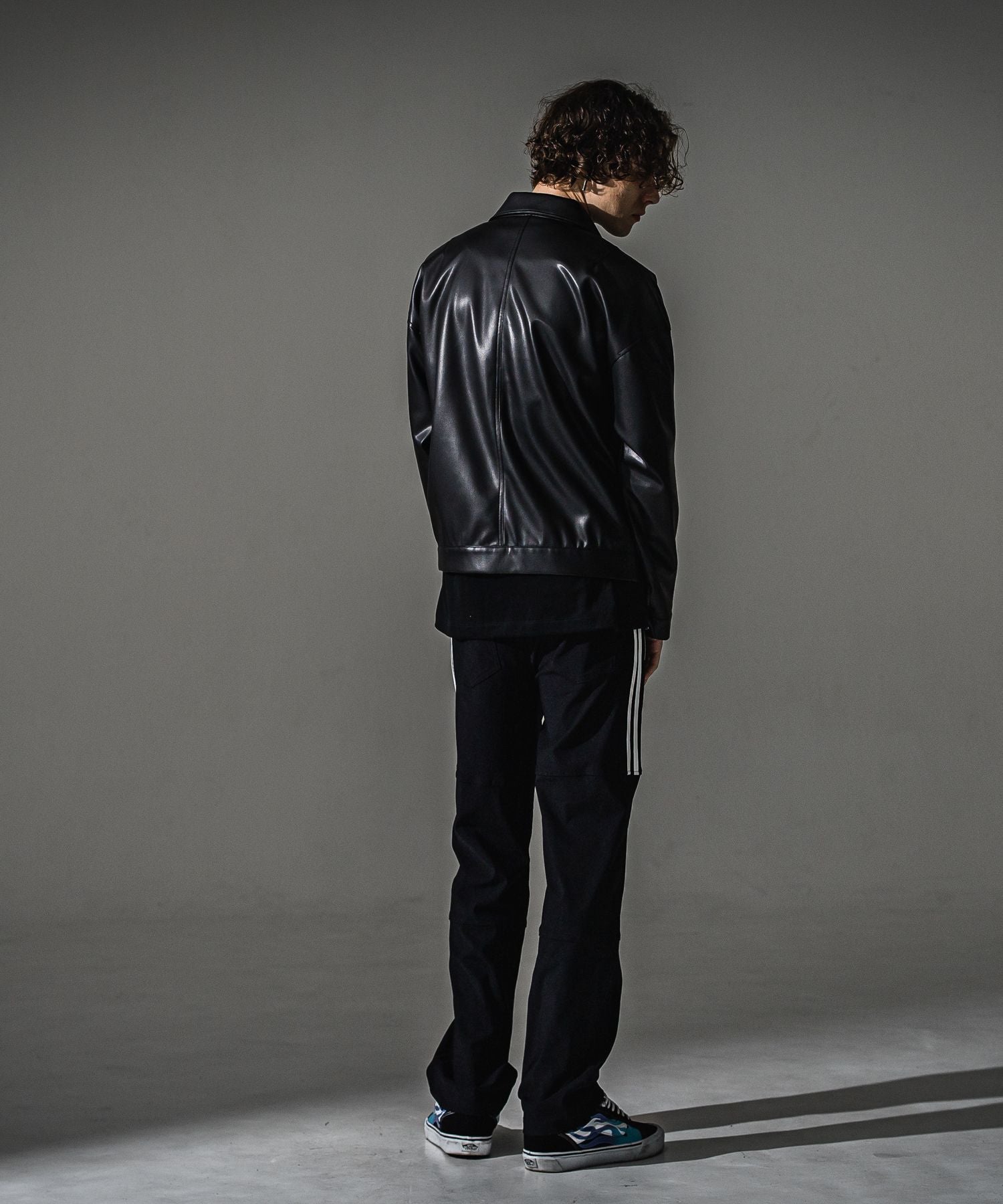 RESOUND CLOTHING リサウンドクロージング Johnson LINE WIDE PT BASIC-ST-009WT BKWH