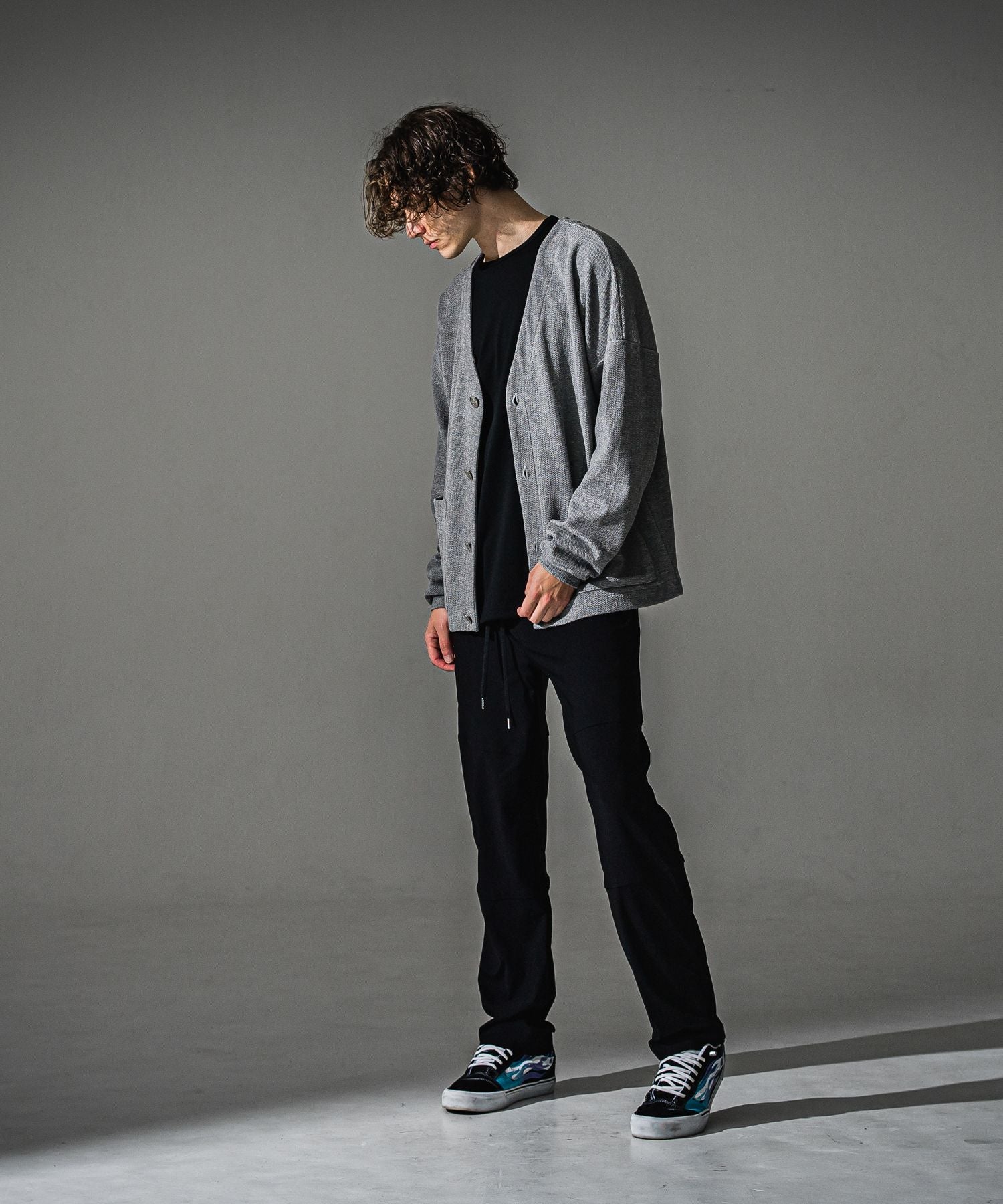 RESOUND CLOTHING リサウンドクロージング Johnson LINE WIDE PT BASIC-ST-009WT BKBK