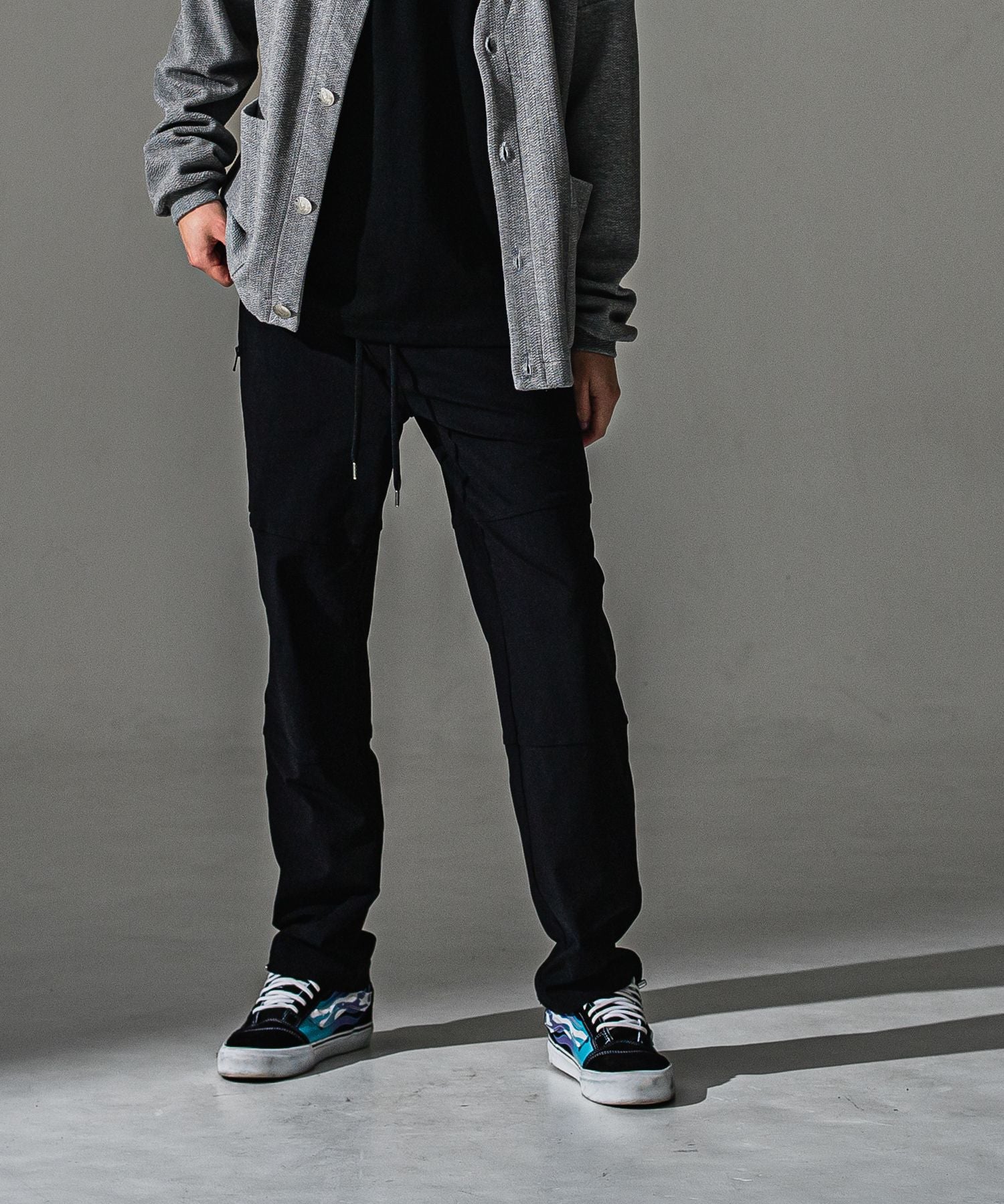 RESOUND CLOTHING リサウンドクロージング Johnson LINE WIDE PT BASIC-ST-009WT BKBK
