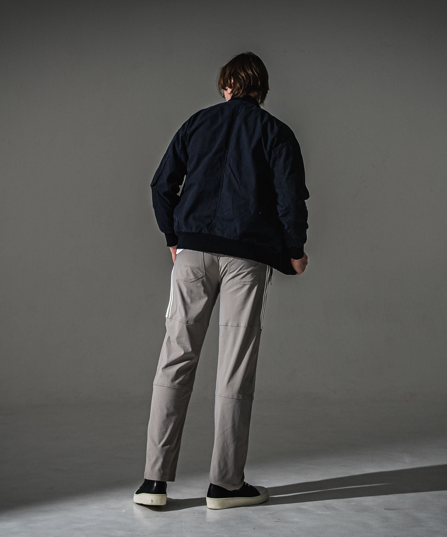 RESOUND CLOTHING リサウンドクロージング Johnson LINE WIDE PT BASIC-ST-009WT GREYWH