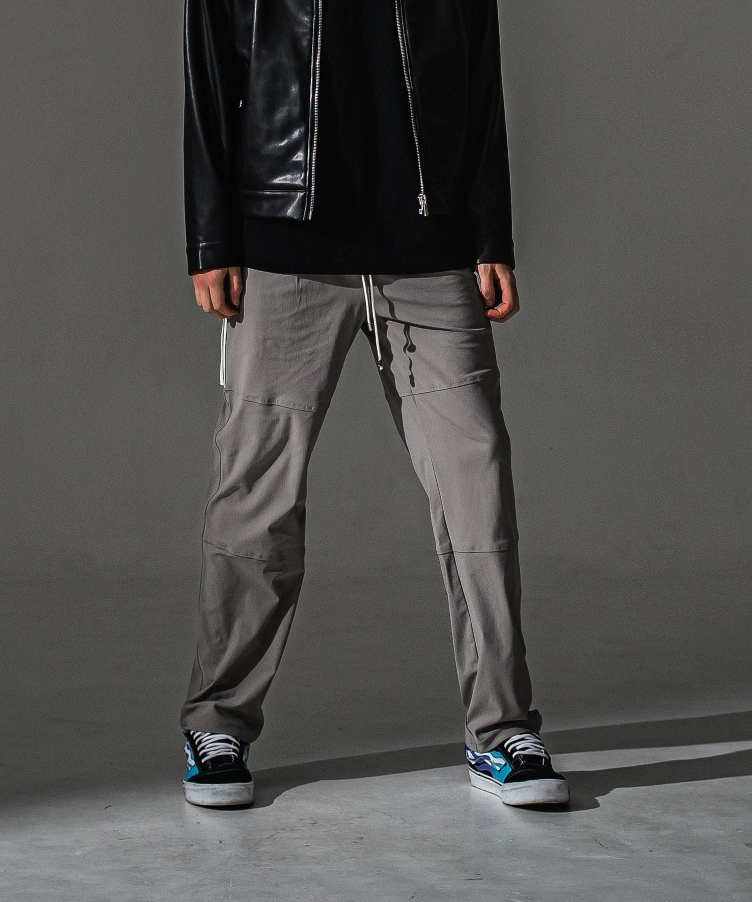 RESOUND CLOTHING リサウンドクロージング Johnson LINE WIDE PT BASIC-ST-009WT GREYWH