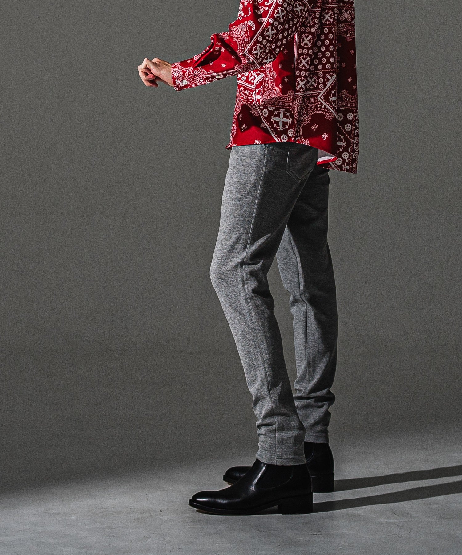 RESOUND CLOTHING リサウンドクロージング CHRIS EASY blister TUCK PANTS RC41-ST-016T BGREY