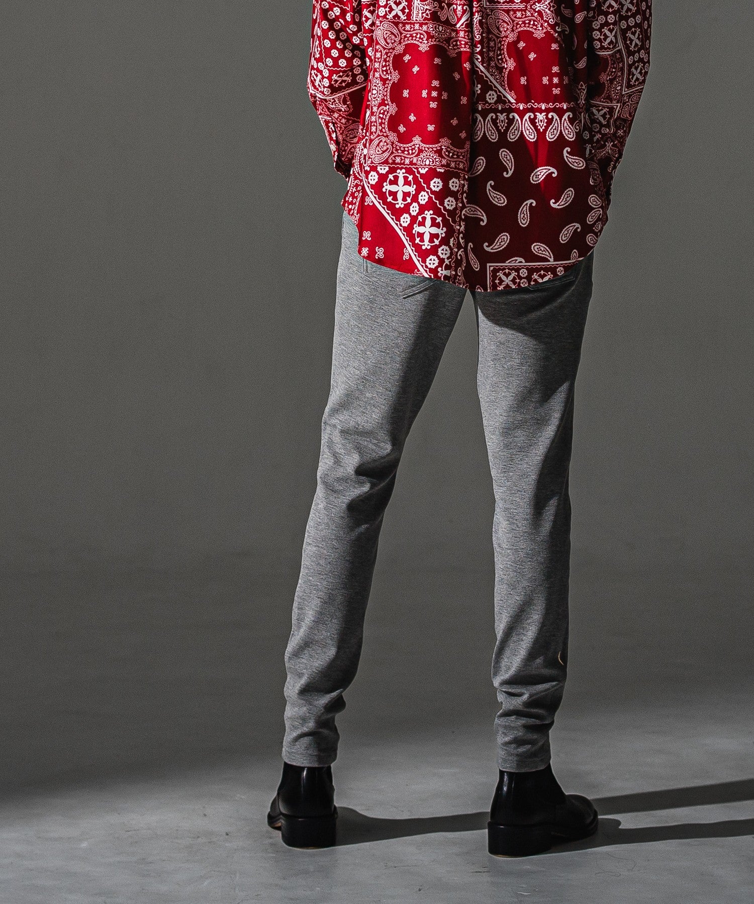 RESOUND CLOTHING リサウンドクロージング CHRIS EASY blister TUCK PANTS RC41-ST-016T BGREY