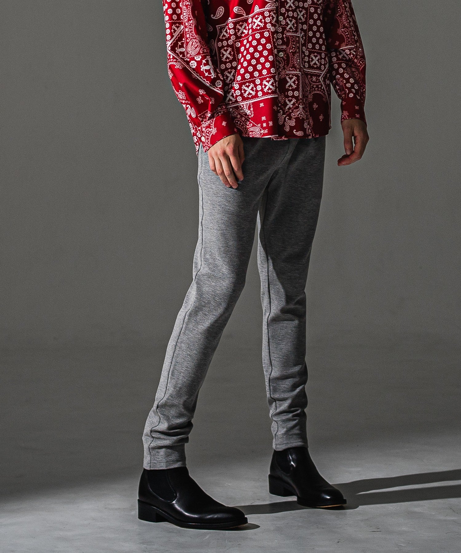 RESOUND CLOTHING リサウンドクロージング CHRIS EASY blister TUCK PANTS RC41-ST-016T BGREY