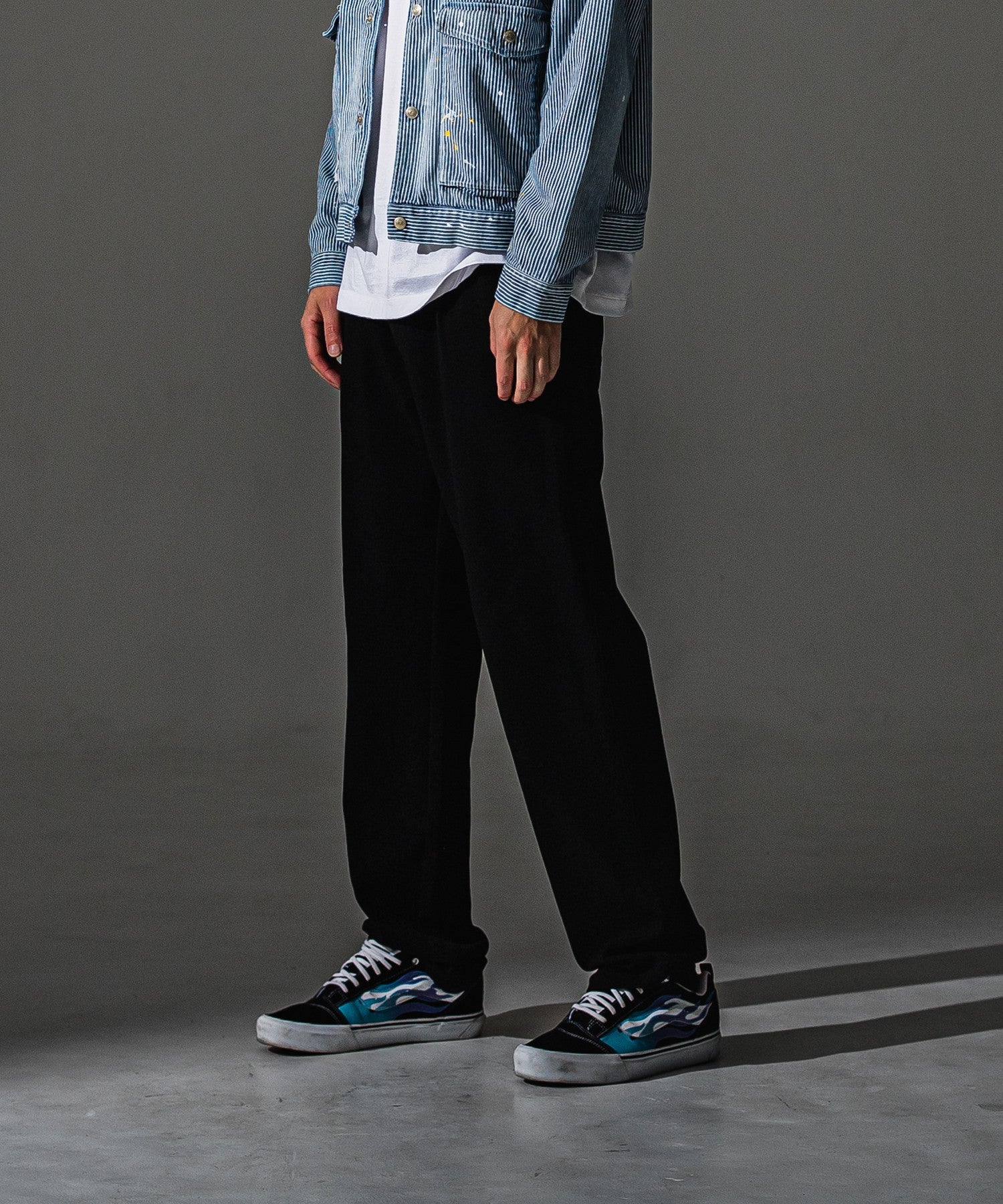 RESOUND CLOTHING リサウンドクロージング CHRIS EASY WIDE TUCK PANTS RC41-ST-016WT BBLACK