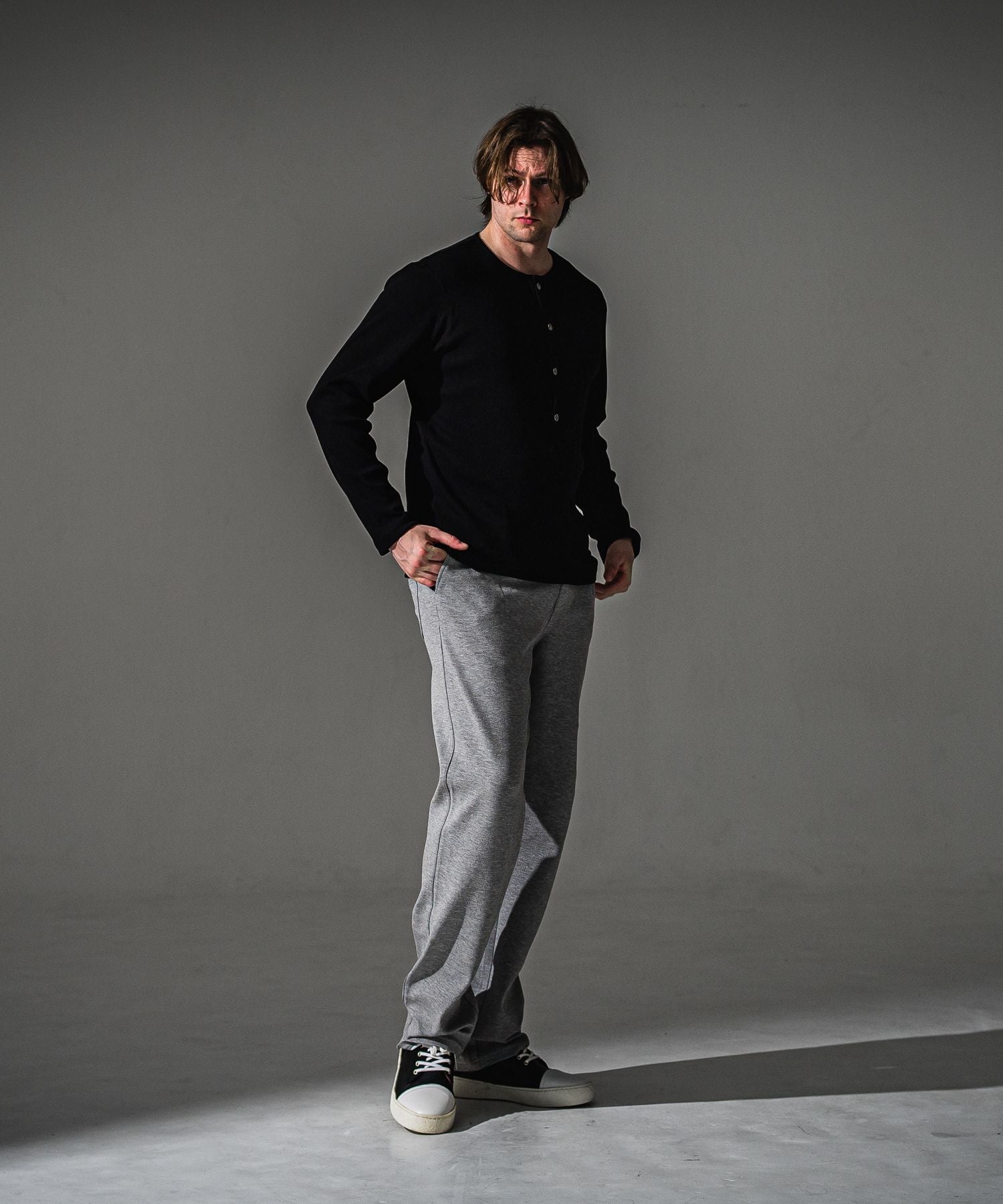RESOUND CLOTHING リサウンドクロージング CHRIS EASY WIDE TUCK PANTS RC41-ST-016WT BGREY