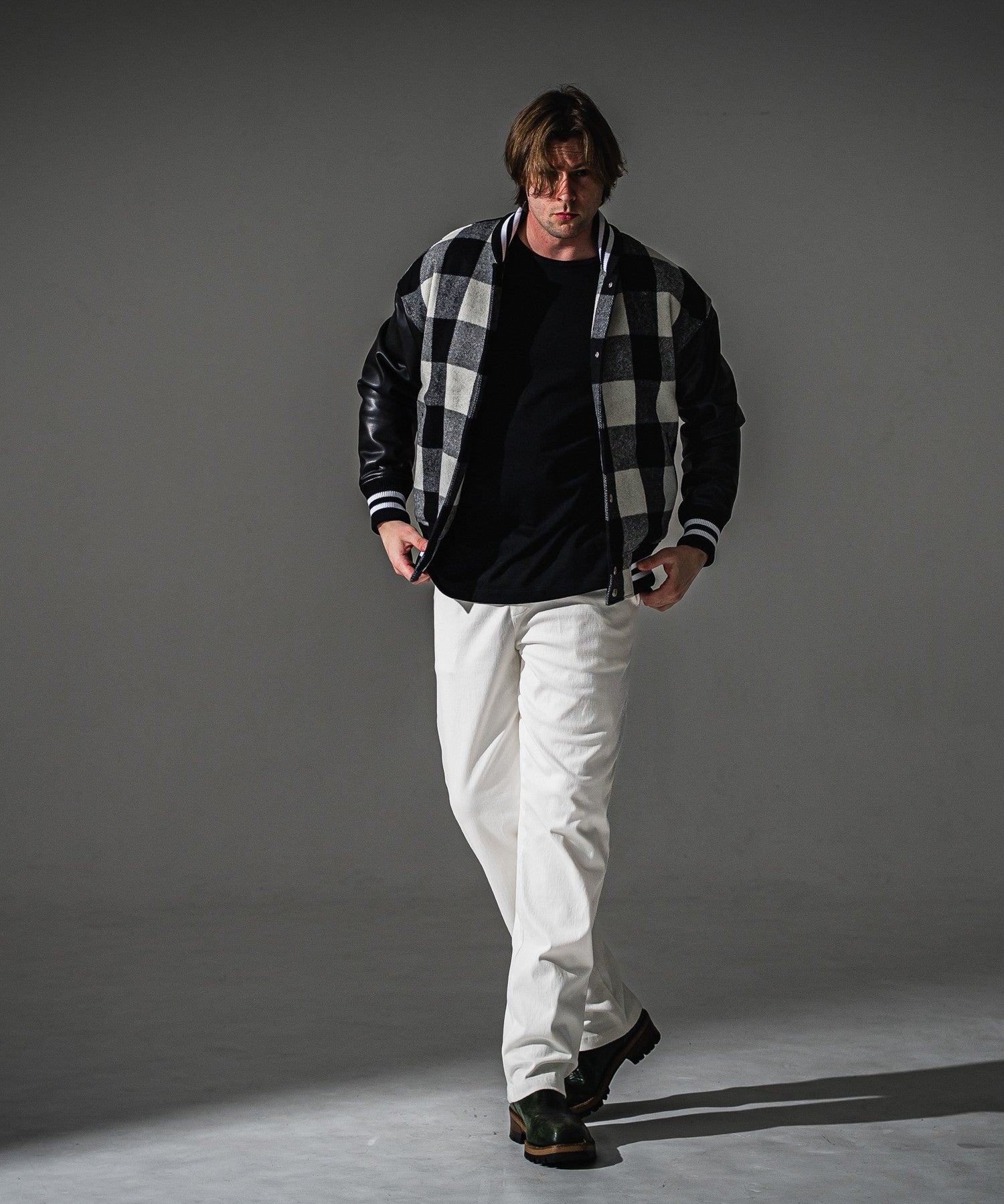 RESOUND CLOTHING リサウンドクロージング DENIM JERSEY WIDE PT RC41-ST-016WTD WHITE