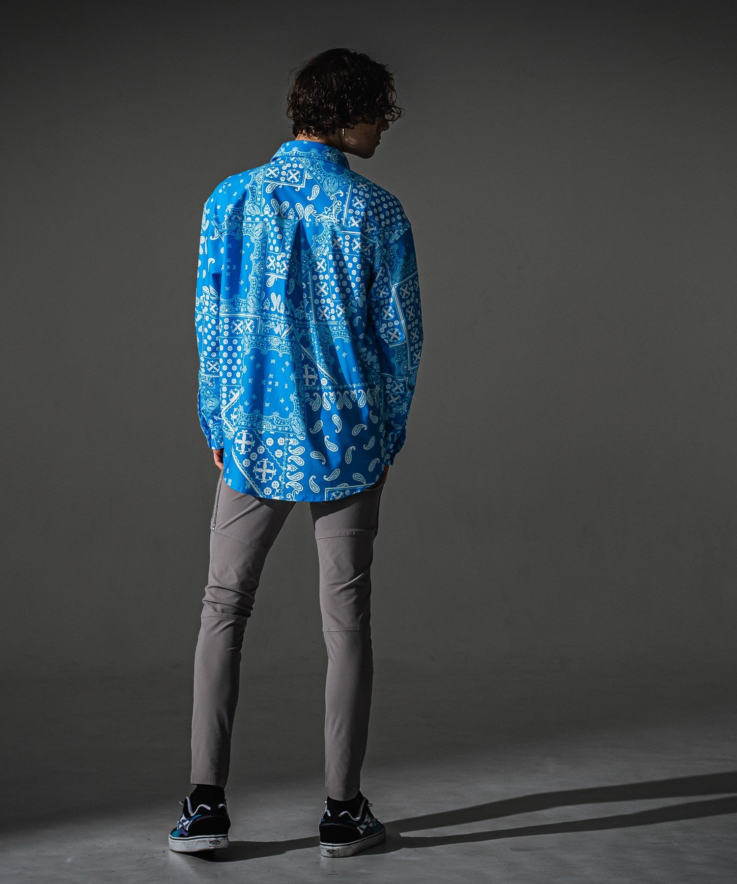 RESOUND CLOTHING リサウンドクロージング BANDANA JACKSHIRTS RC41-SH-002 BLUEBANDANA
